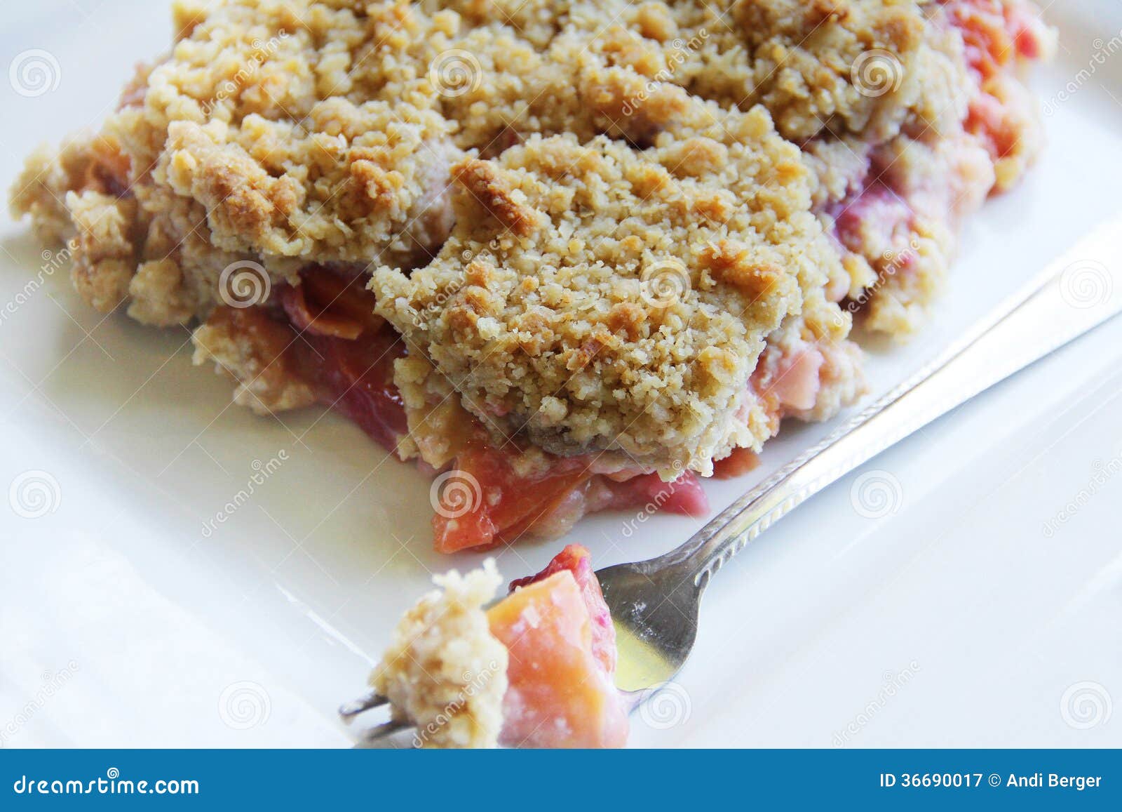 Plum and peach crisp stock image. Image of delicious 36690017