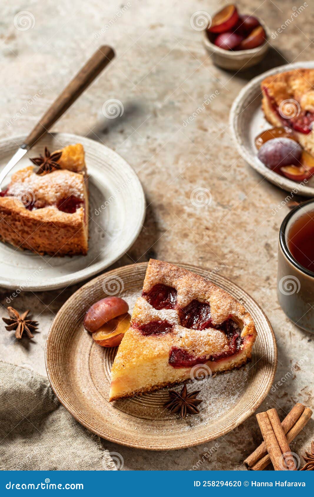 Plum Pie Pieces or the New York Times Famous Plum Torte with Spices and ...