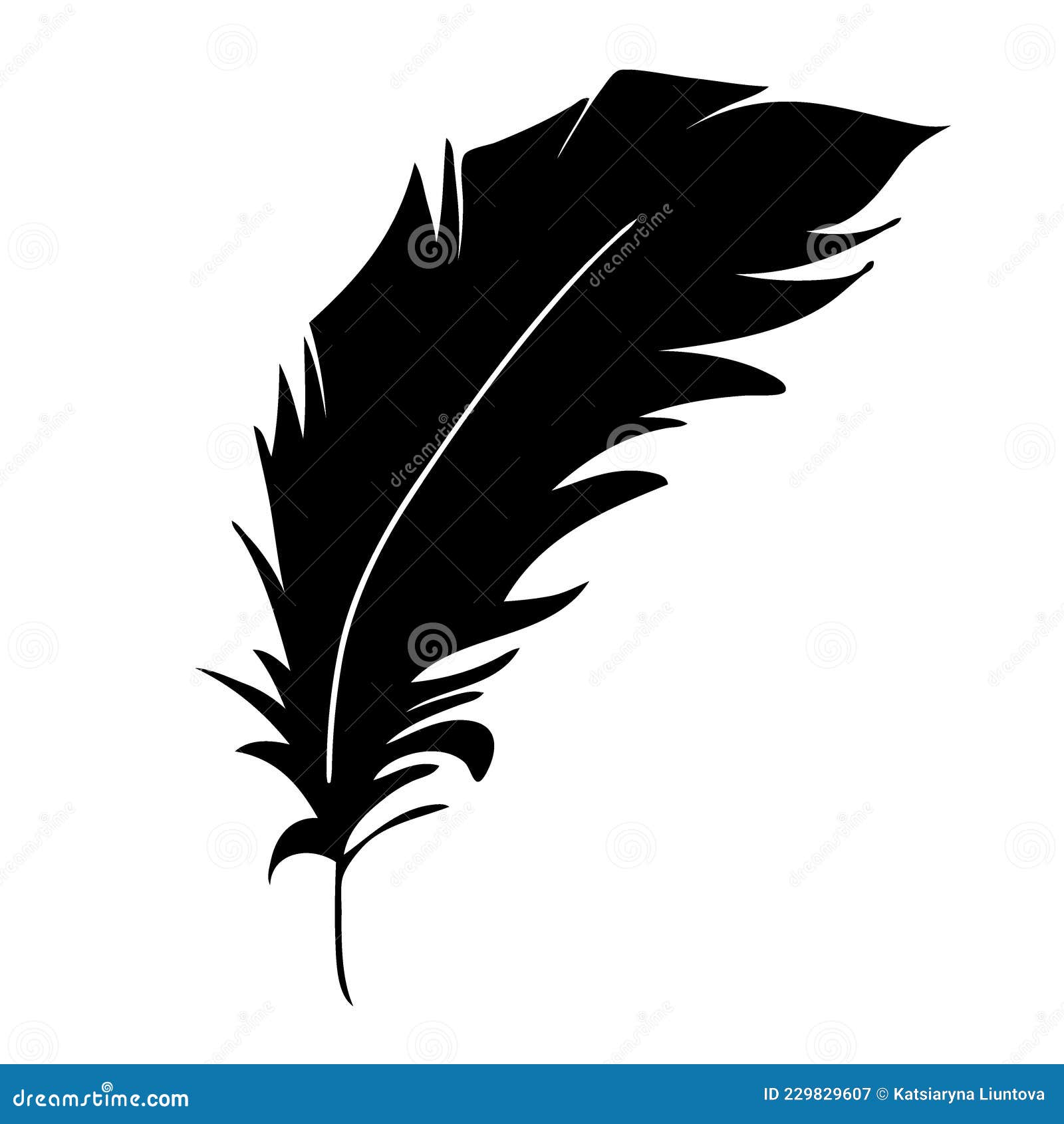 Pluma De Aves. Silueta De Plumas Negras Para Conjunto De Vectores De  Logotipo Ilustración del Vector - Ilustración de icono, vuelo: 229829607