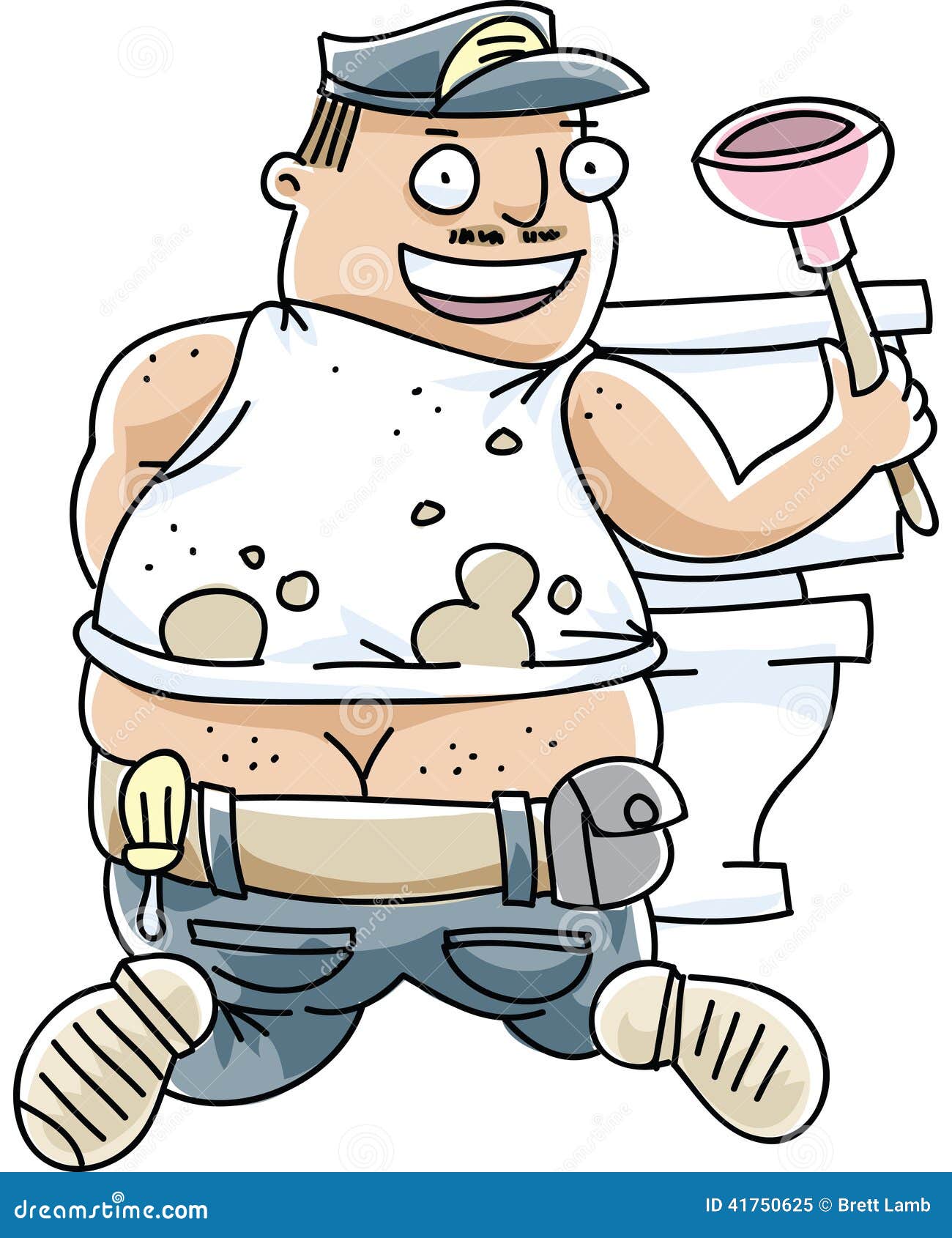 Plumbers crack cartoon