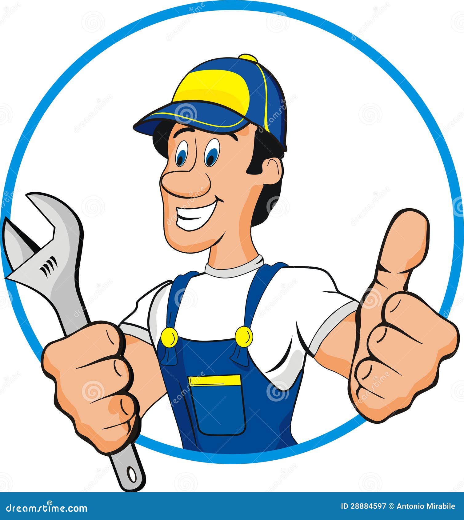 Plumber Cartoon Stock Vector Image Of Tradesman Cartoon 28884597