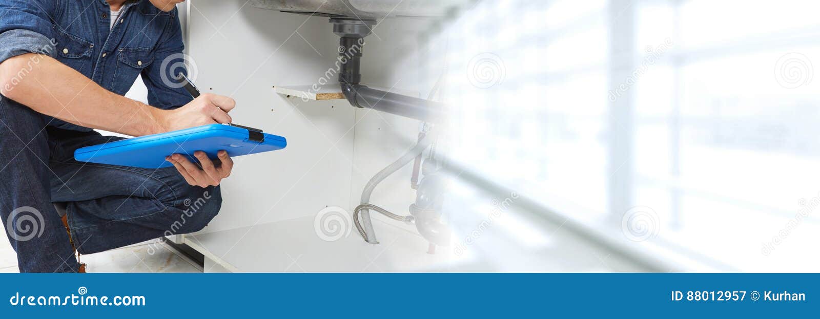 Plumber hands. stock image. Image of kitchen, contractor 88012957