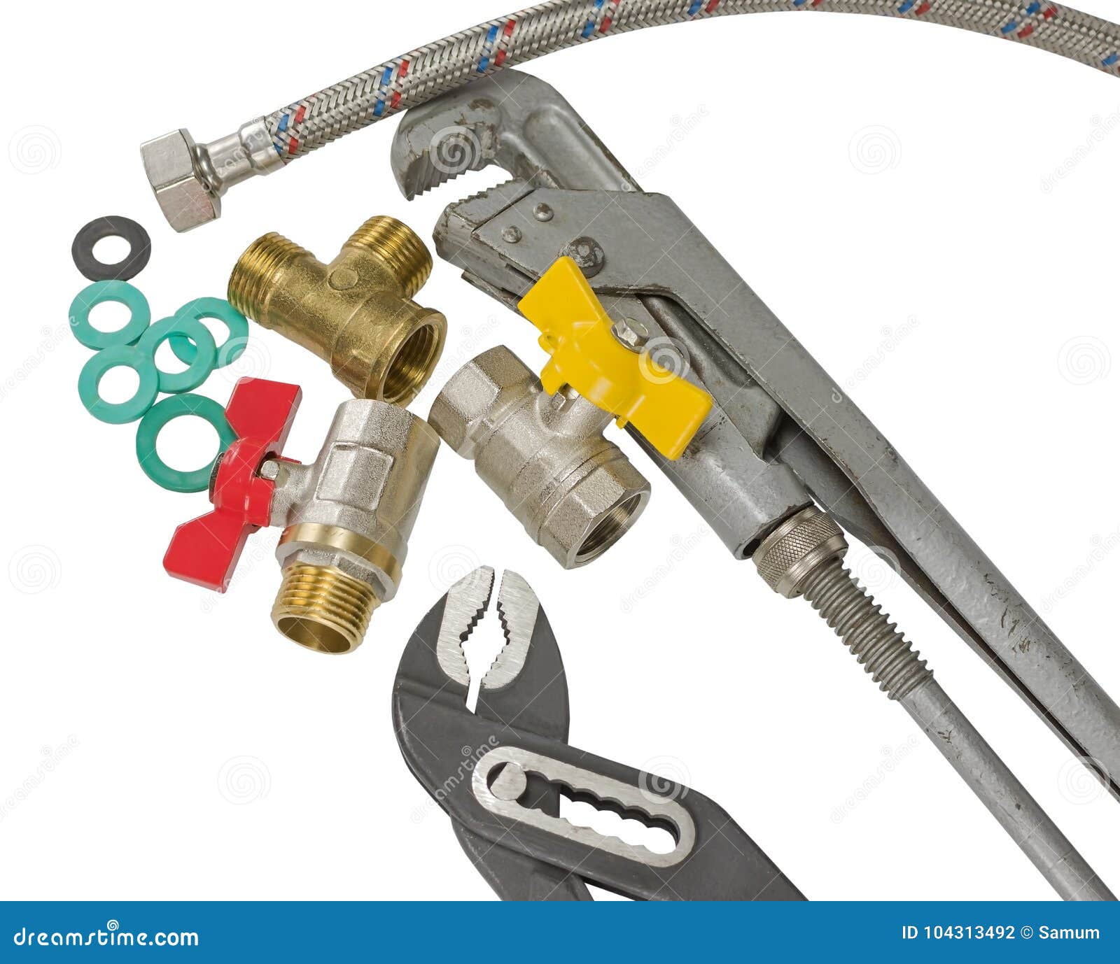 Plumbing Accessories and Tools Stock Photo Image of service, plumbing