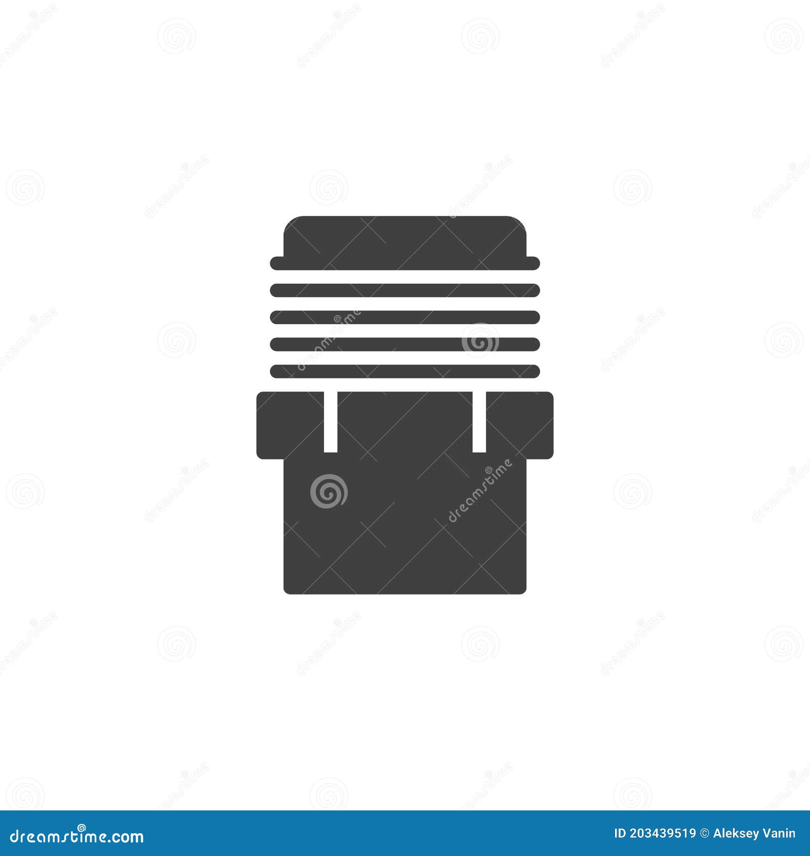 Plumbing Coupling Vector Icon Stock Vector Illustration of connector, filled 203439519