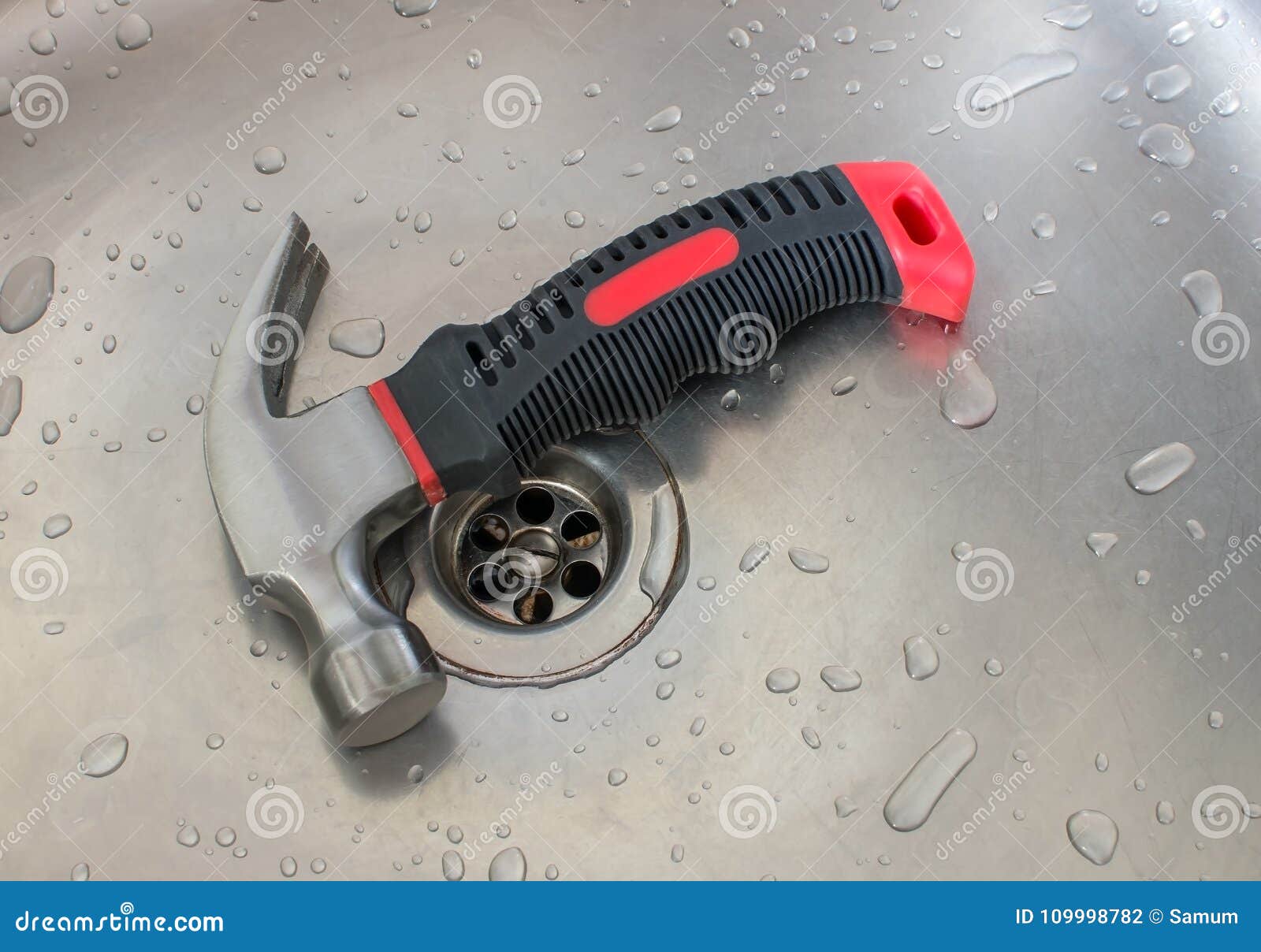Plumbing tool hammer stock photo. Image of parts, plumbing 109998782