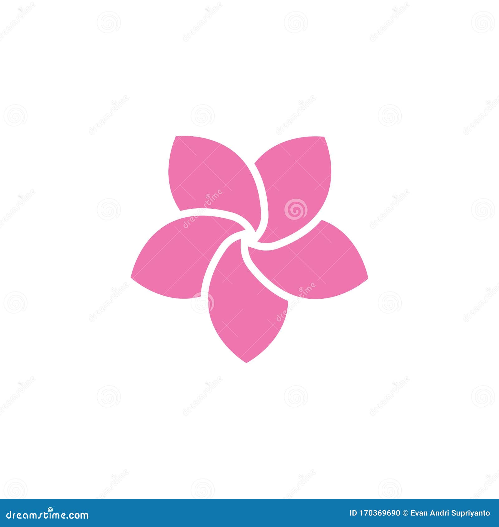 Plumeria Logo Template Vector Symbol Stock Vector Illustration of