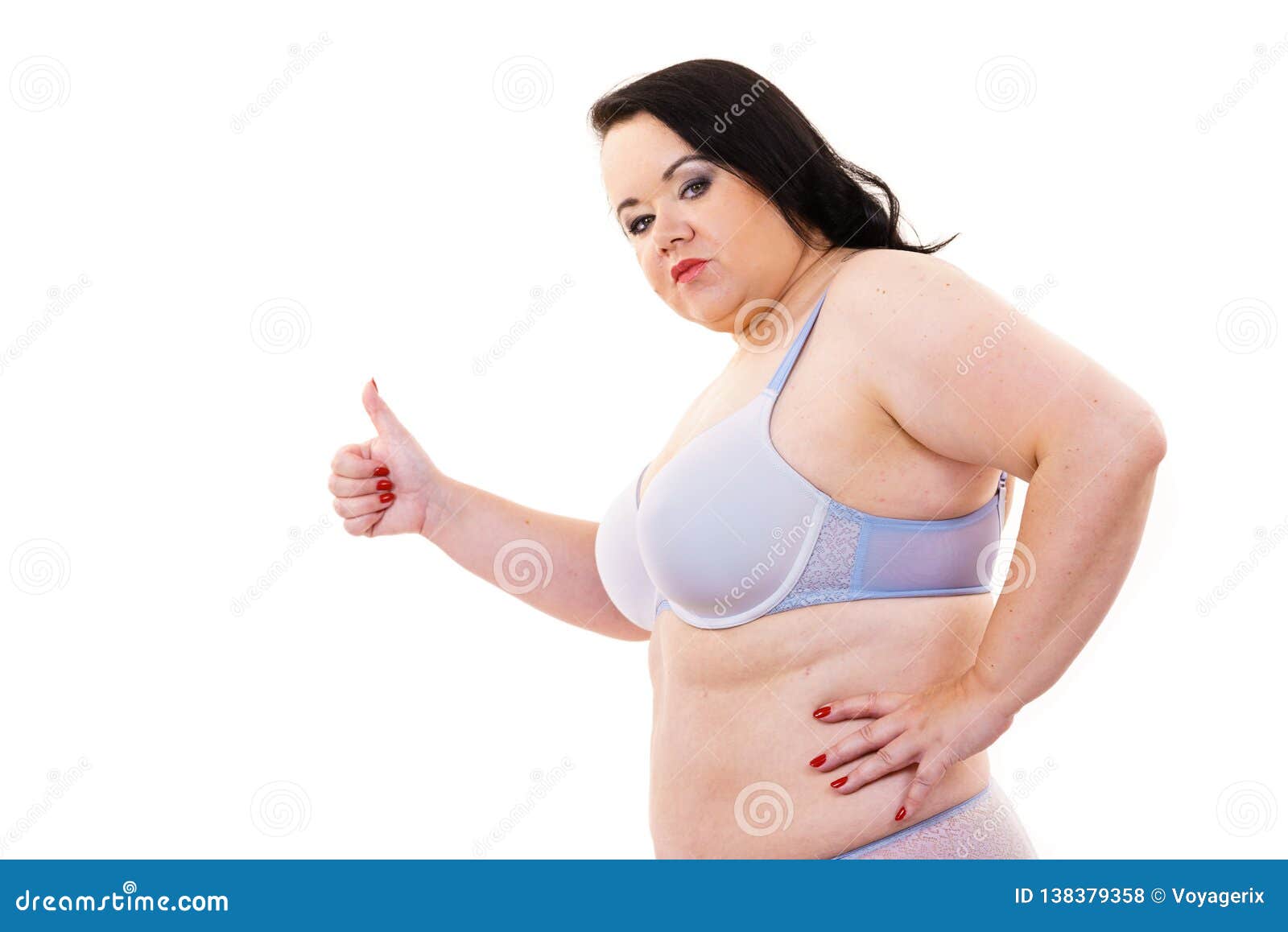 Big Woman in Bra, Body Positive Stock Photo - Image of fatphobia