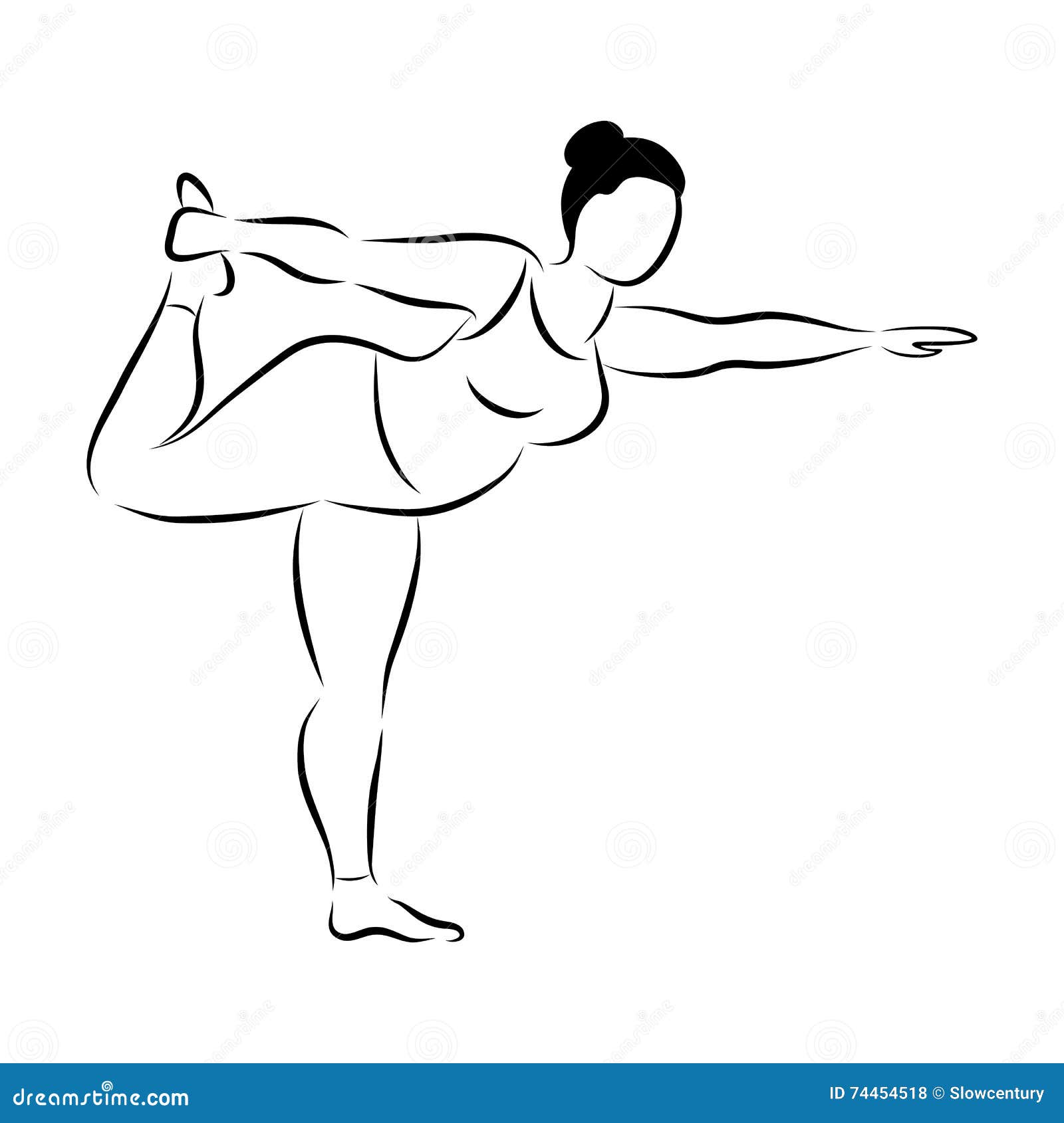 Plus size curvy woman in yoga positions set plump Vector Image