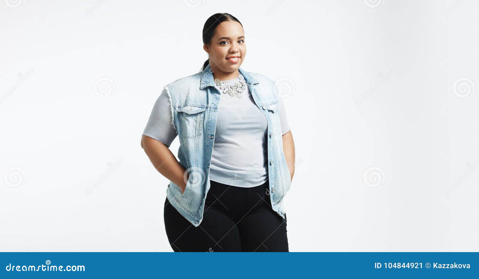 Sovereign patient Smidighed Plus Size Model in Studio Shoot Stock Image - Image of retro, happy:  104844921