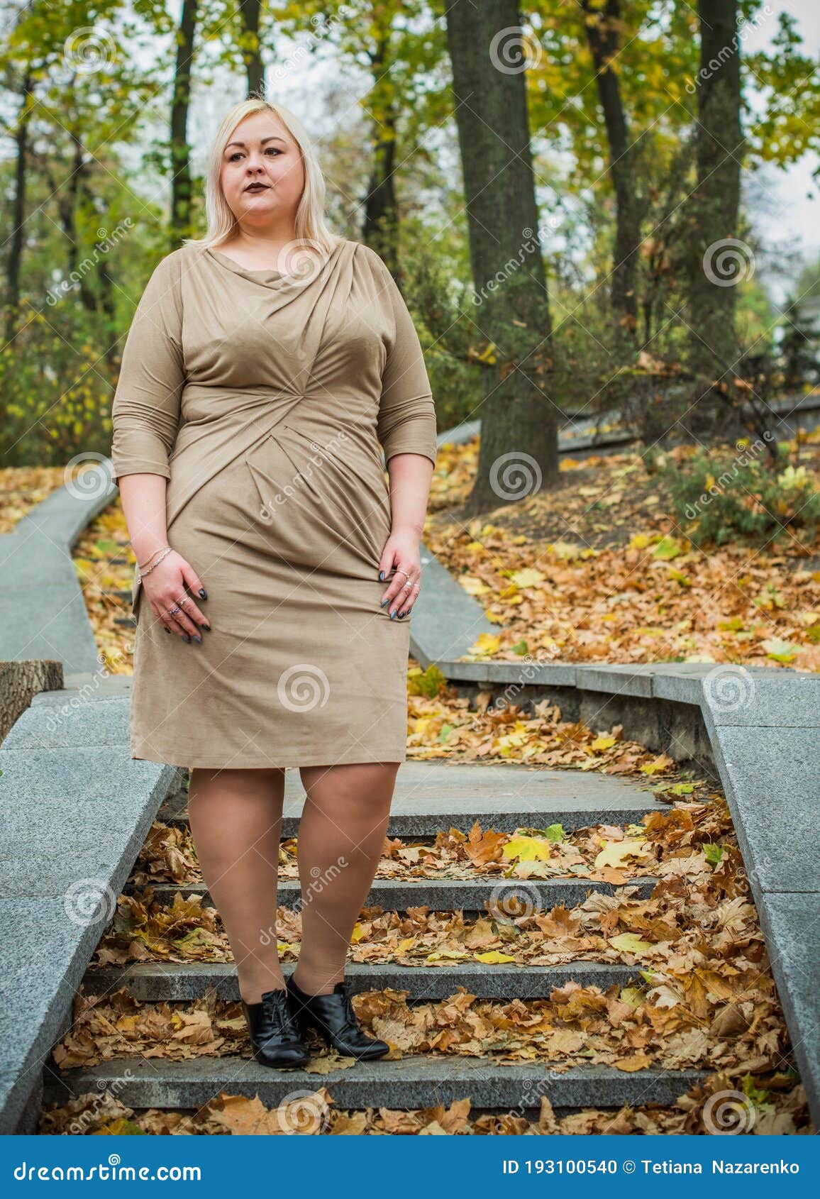 Plus Size Young Woman at City, Lifestyle Stock Photo - Image of girl,  figure: 193100540