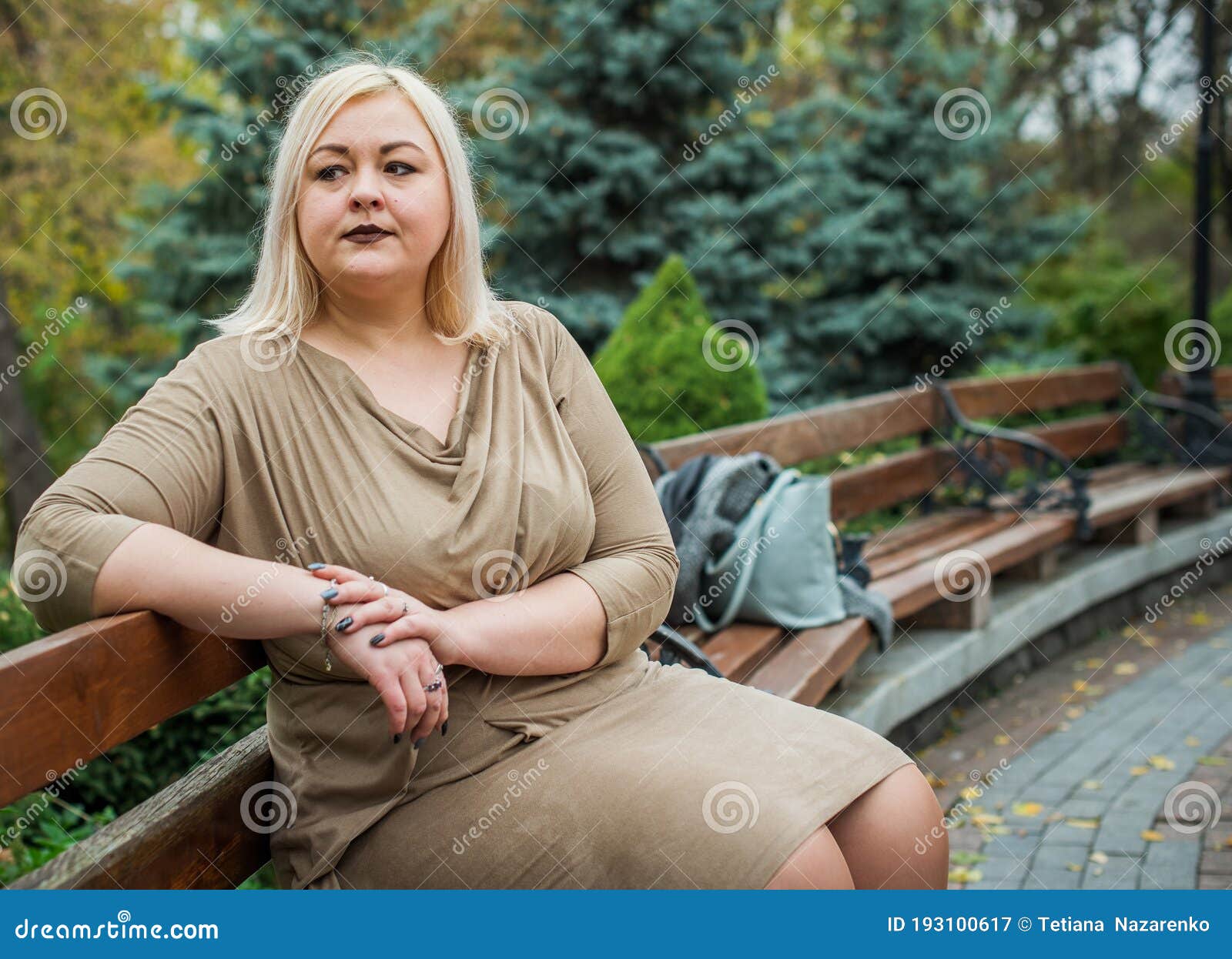 Plus Size Young Woman at City, Lifestyle Stock Image - Image of beautiful,  beauty: 193100617