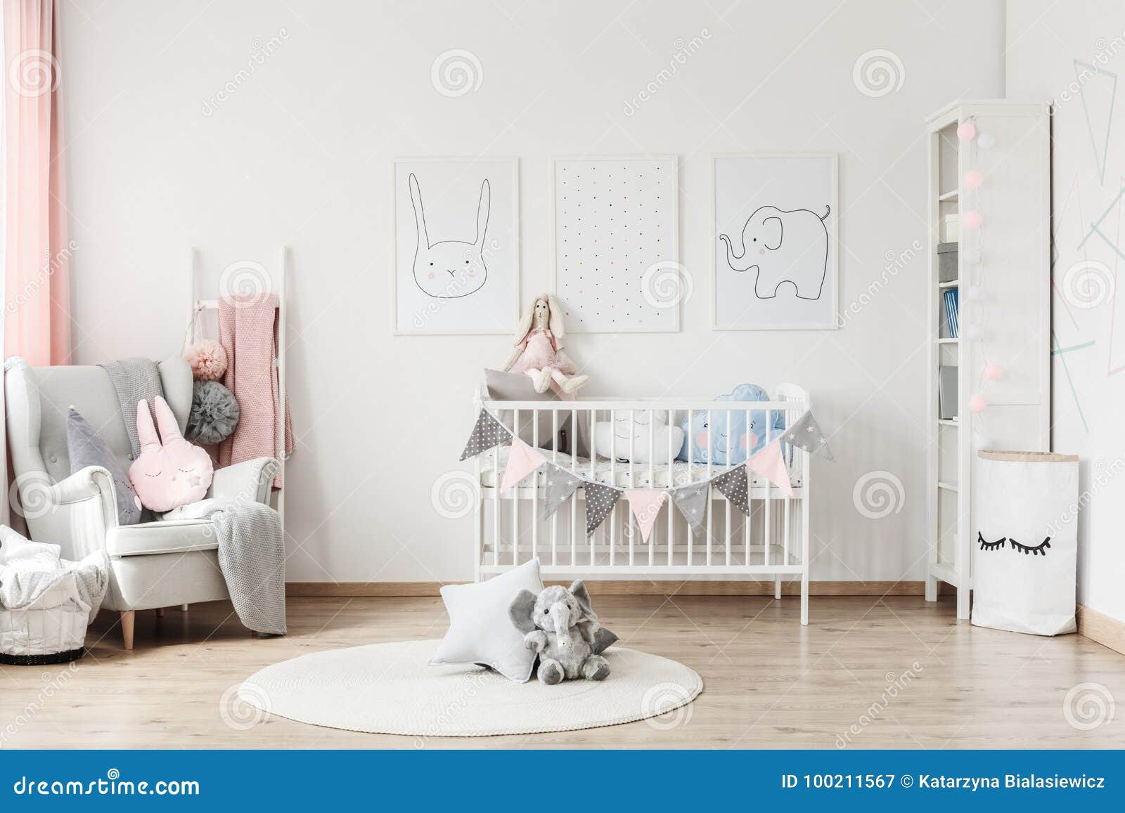 baby armchair grey