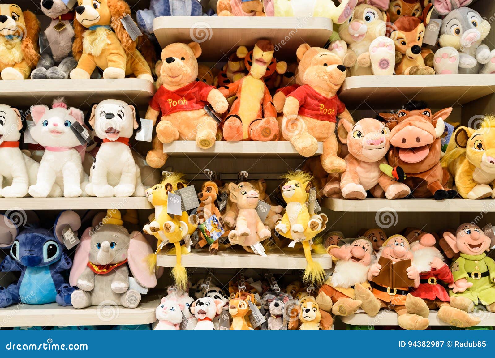 Plush Toys for Kids at Sale in Disney Store Editorial Photography - Image  of editorial, official: 94382987