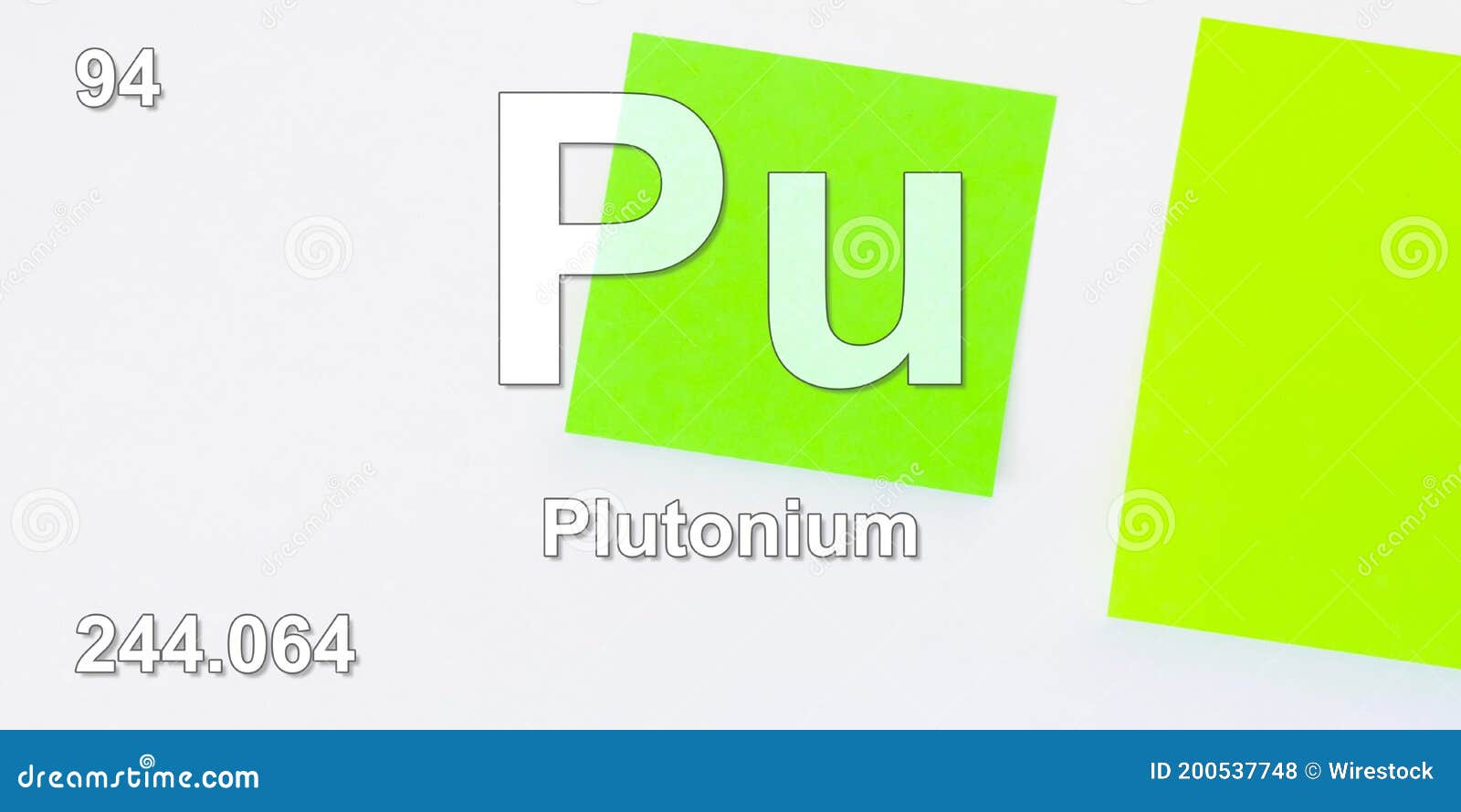 Plutonium Chemical Element Physics and Chemistry Illustration B Stock