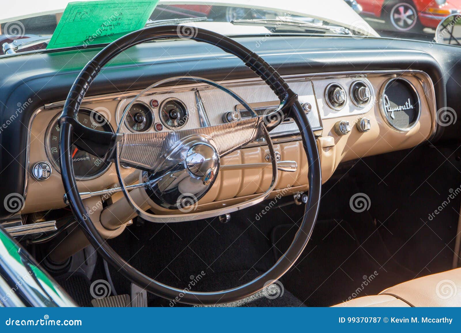 1956 Plymouth Fury Dashboard Editorial Photography Image