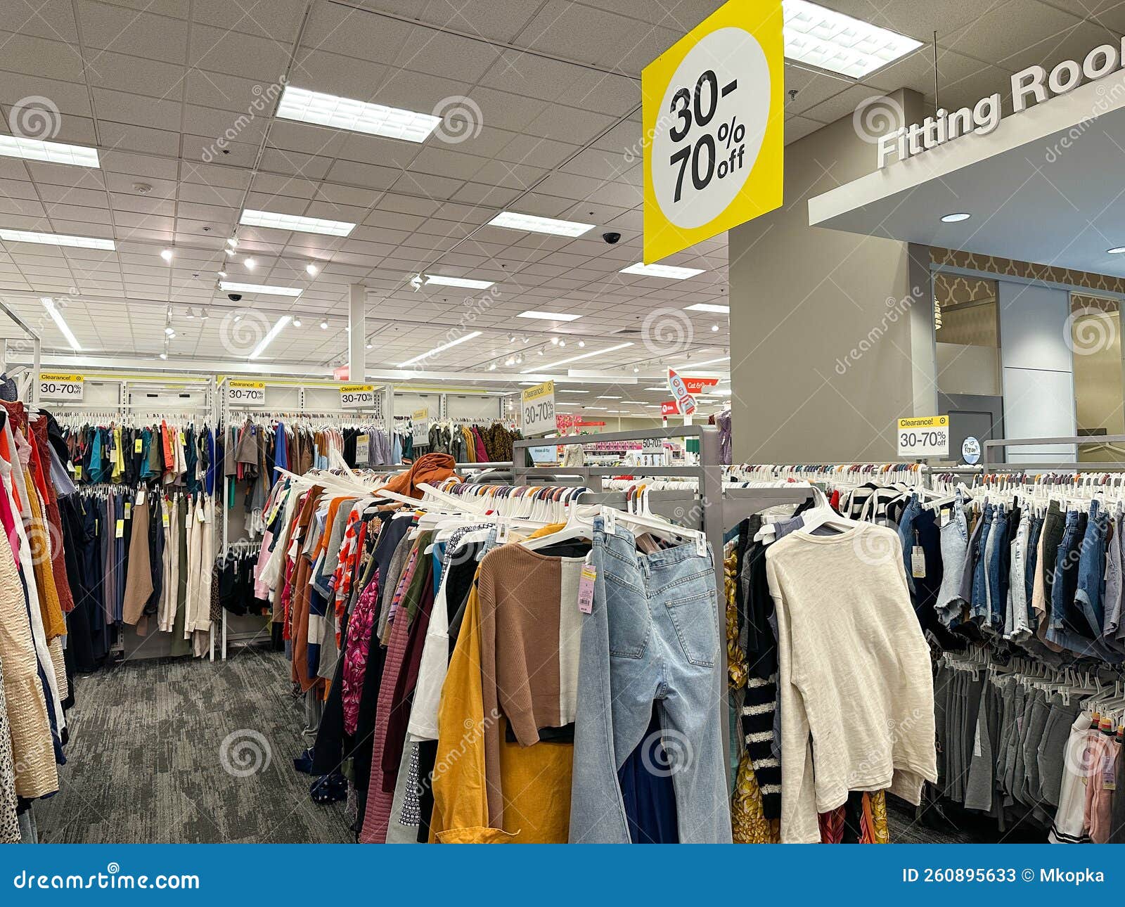 Clearance and Sale Section of Womens Clothing for Sale at a Target Store  Editorial Stock Photo - Image of womens, store: 260895633