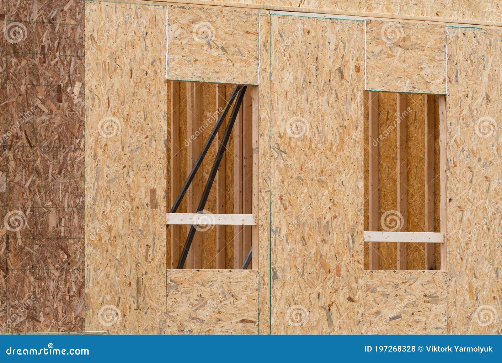 Plywood Openings for Windows Stock Photo Image of industry