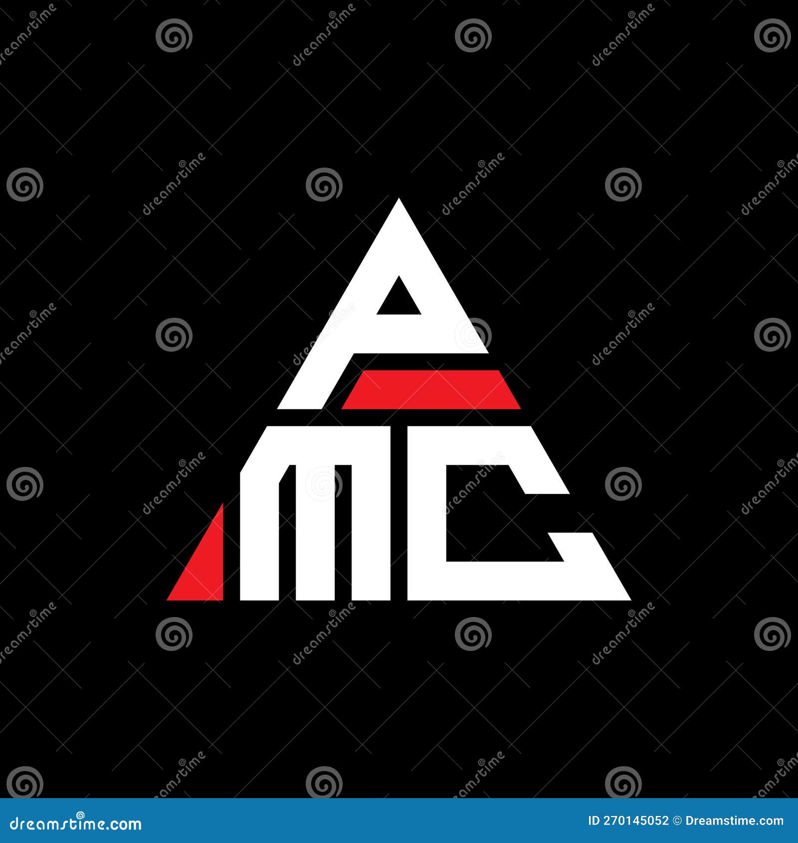 pmc triangle letter logo  with triangle . pmc triangle logo  monogram. pmc triangle  logo template with red