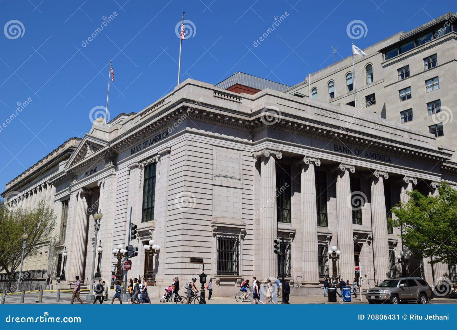 Pnc Bank And Bank Of America In Washington Dc Editorial Photo Image