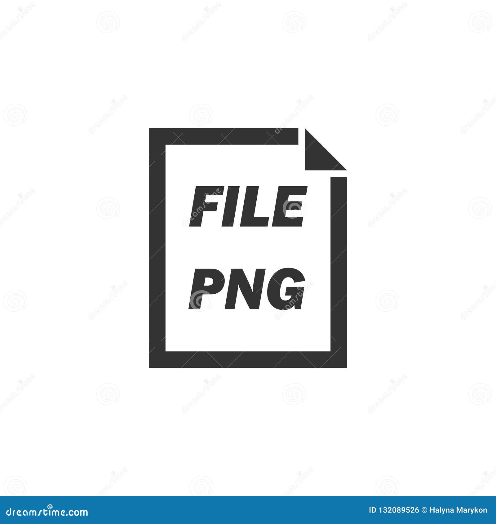 PNG File icon flat stock vector. Illustration of colorful - 132089526