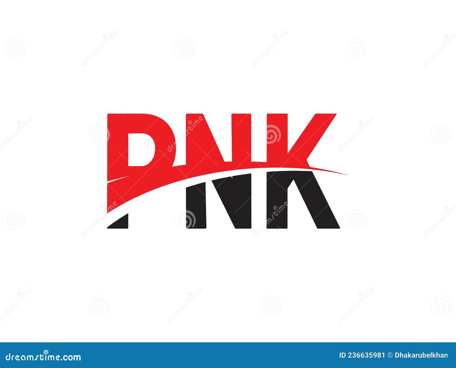 pnk letter initial logo   