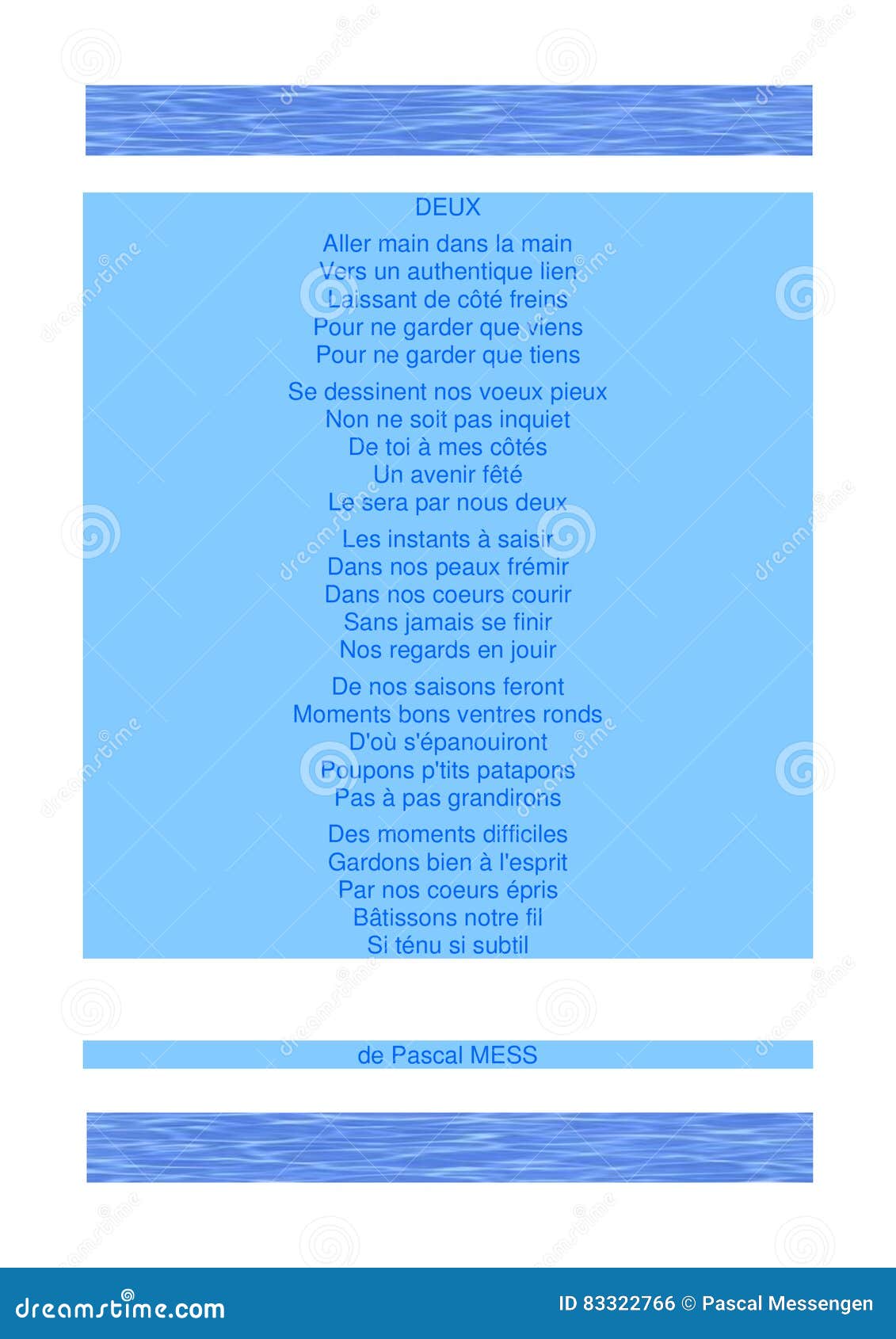 Poeme De De Deux De D Amour Theme Acquaswim Illustration Stock Illustration Du Matin Composition