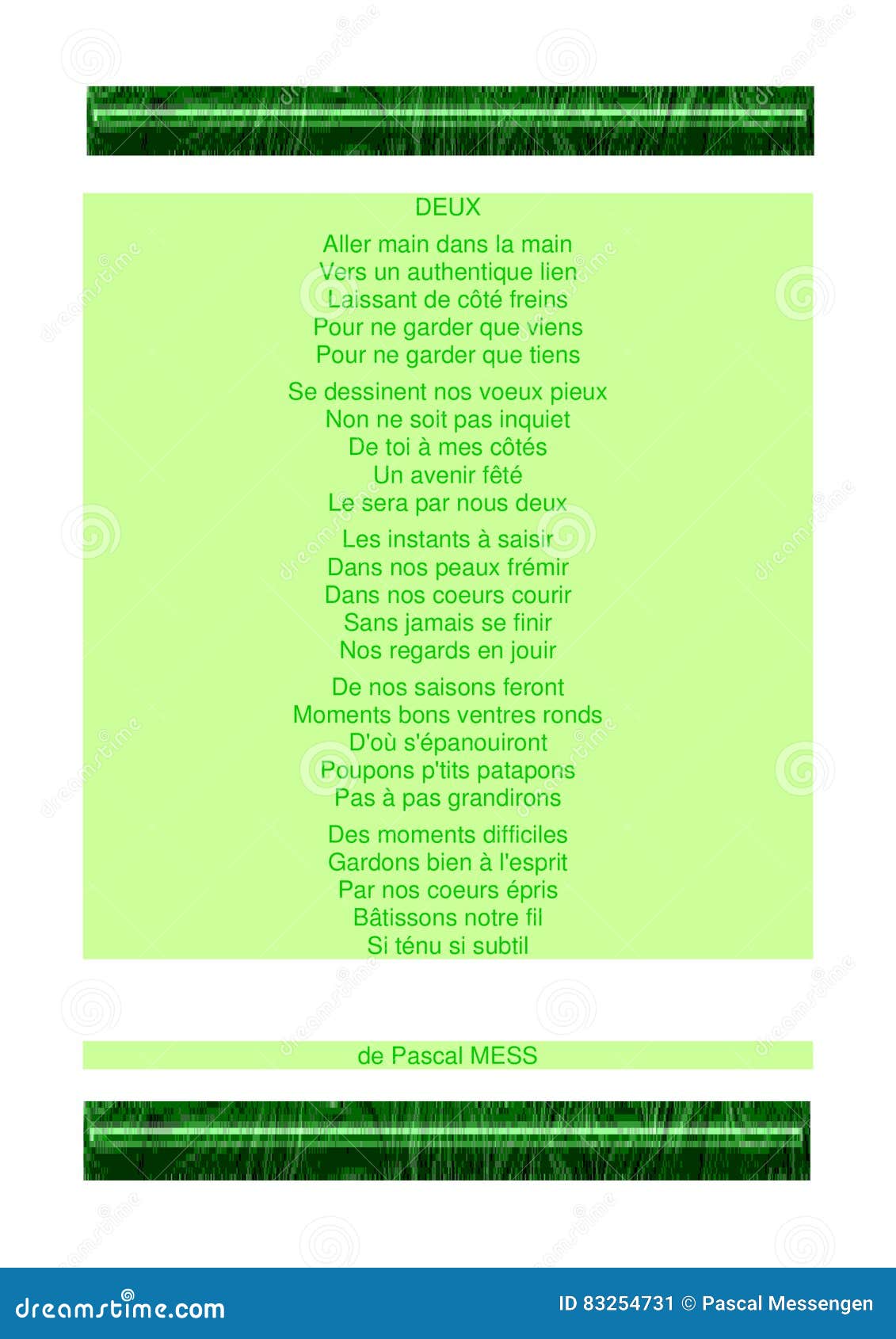 Poeme De De Deux De D Amour Verdure De Theme Illustration Stock Illustration Du Illustrations Vegetation