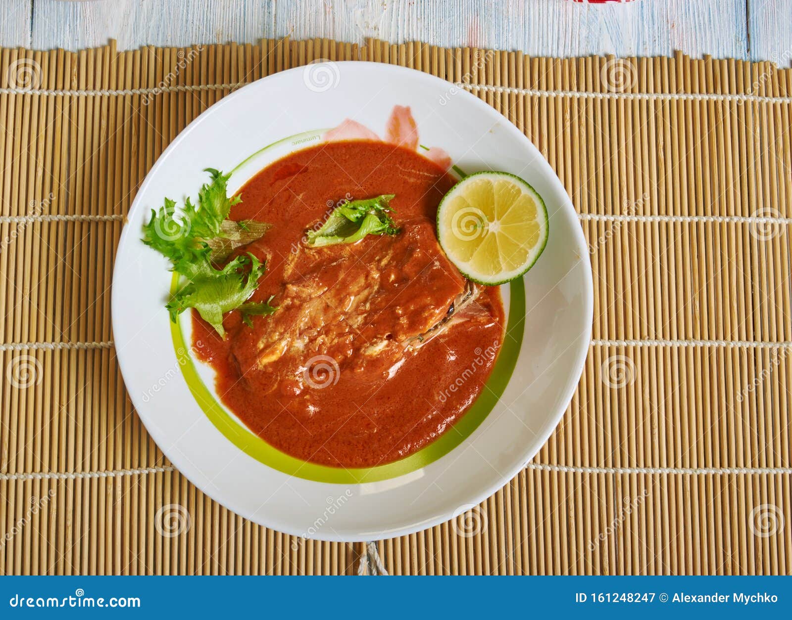 Poached Salmon in Coconut Lime Sauce Stock Image Image of coconut