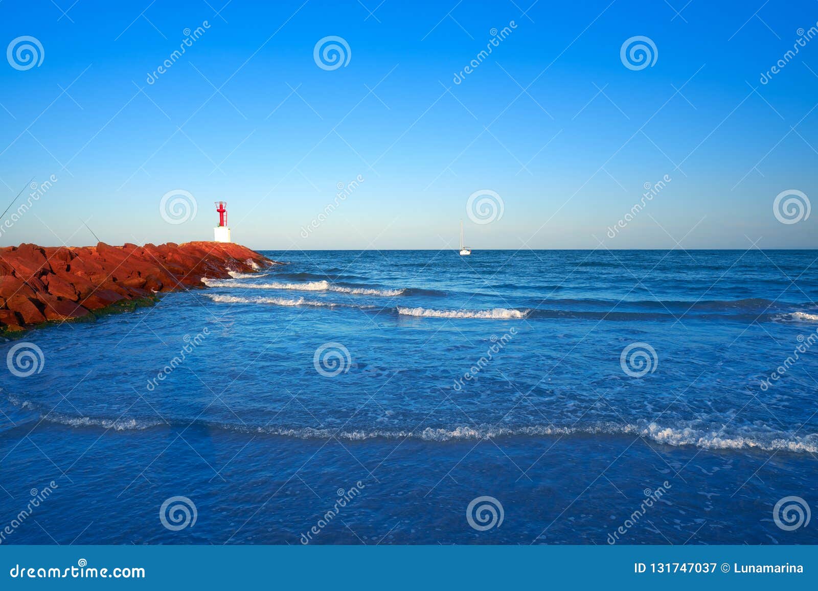 pobla puebla de farnals beach in valencia of spain
