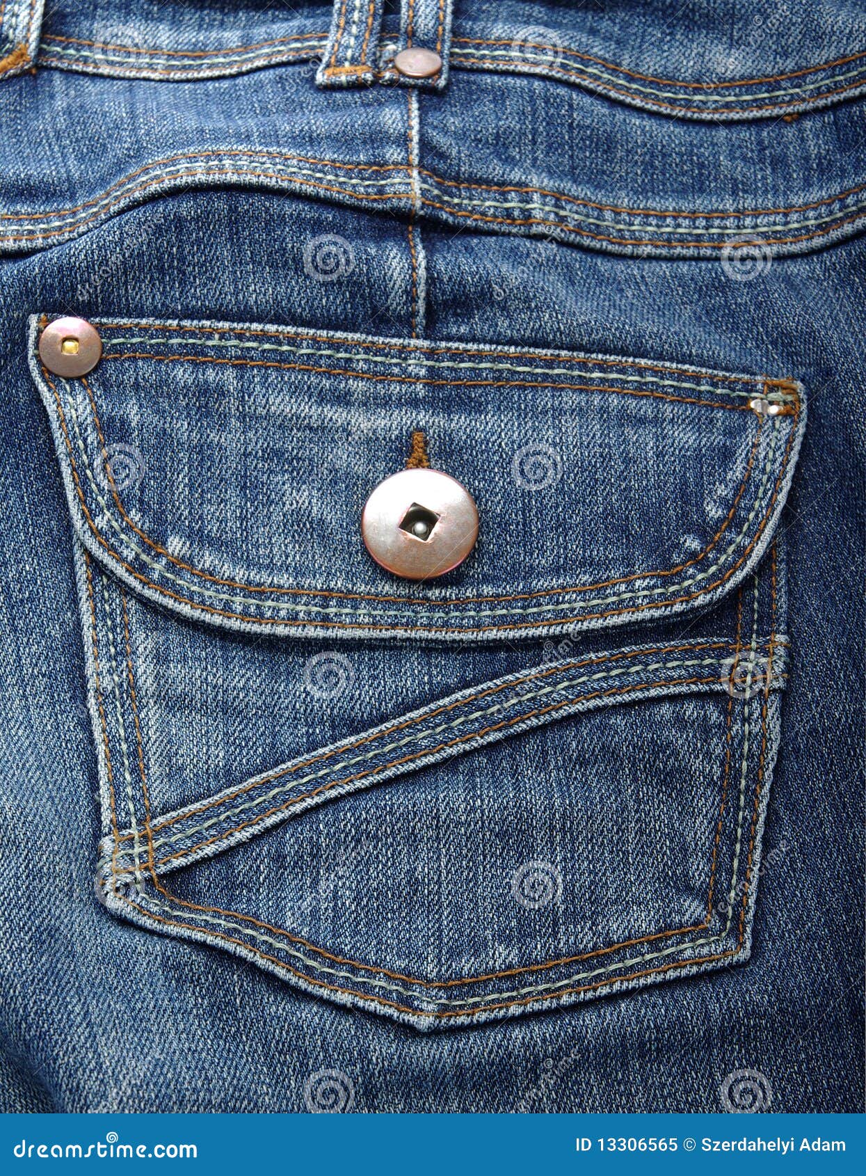 Poche de jeans image stock. Image du vêtement, objet - 13306565
