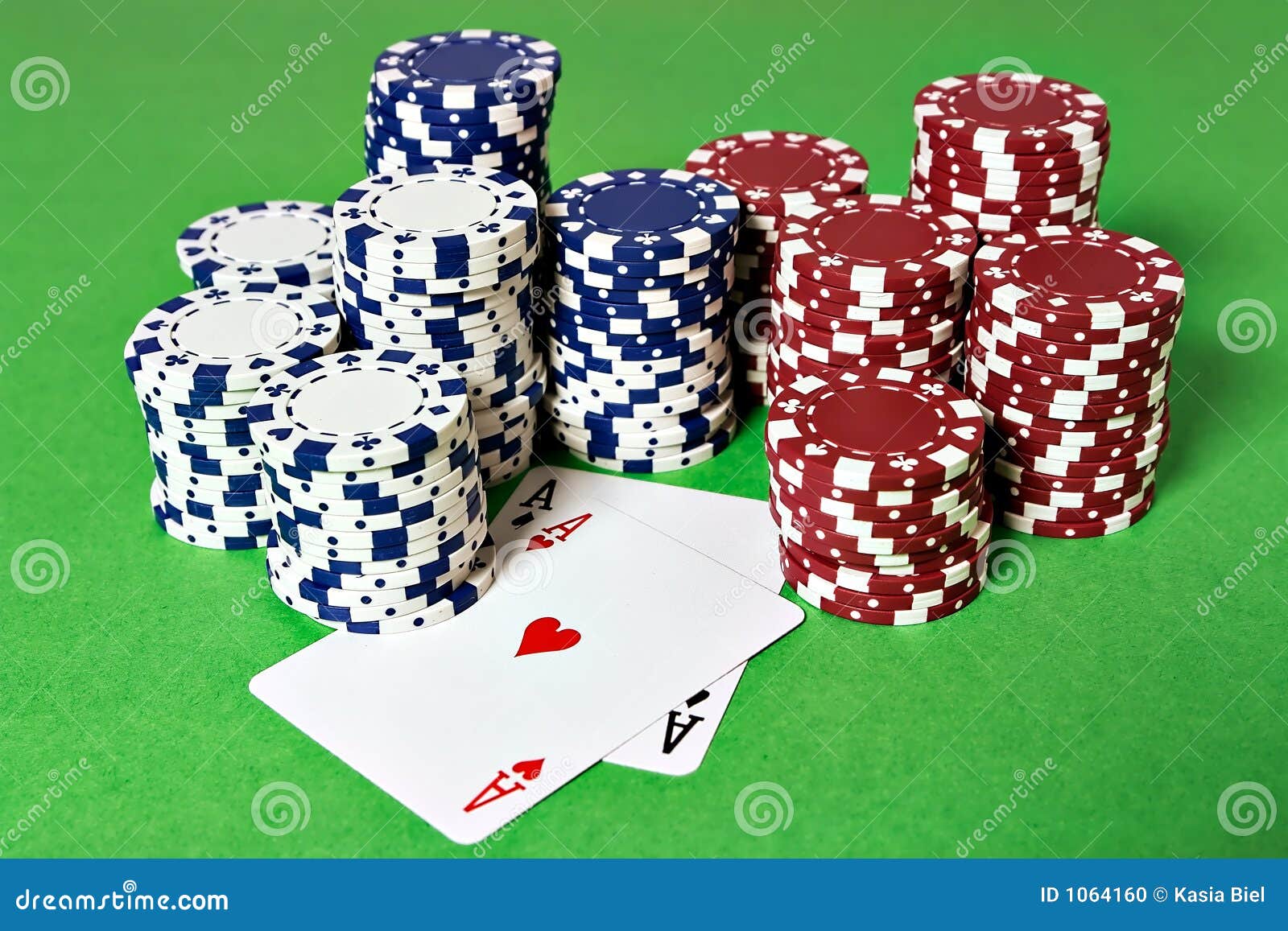 Pocket Aces stock photo. Image of fortune, hearts, poker 1064160