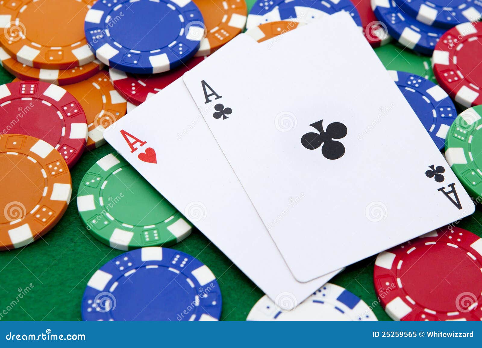 Pocket Aces on a Casino Table Stock Image Image of pile, pair 25259565