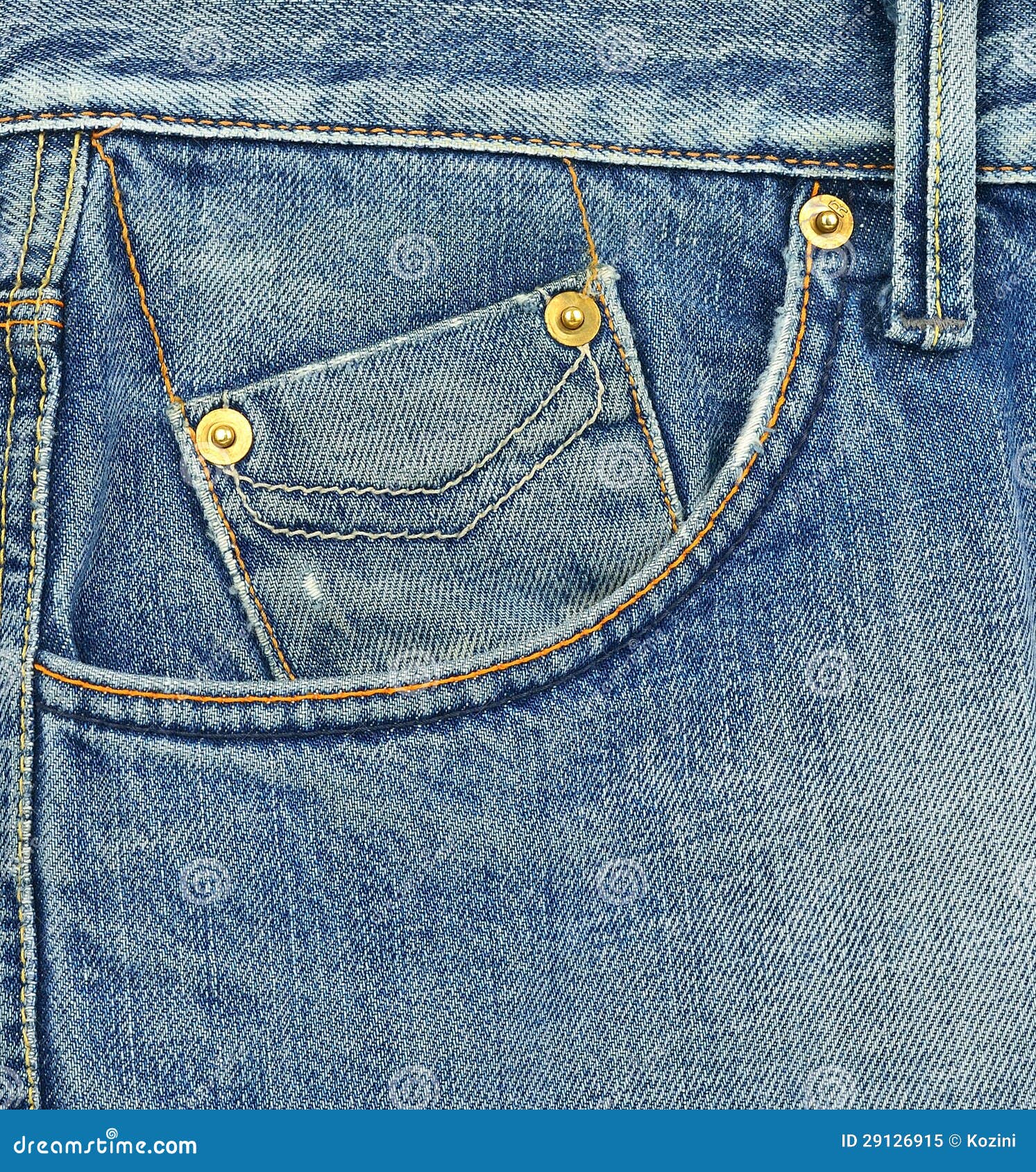Pocket of blue jeans stock image. Image of macro, design - 29126915