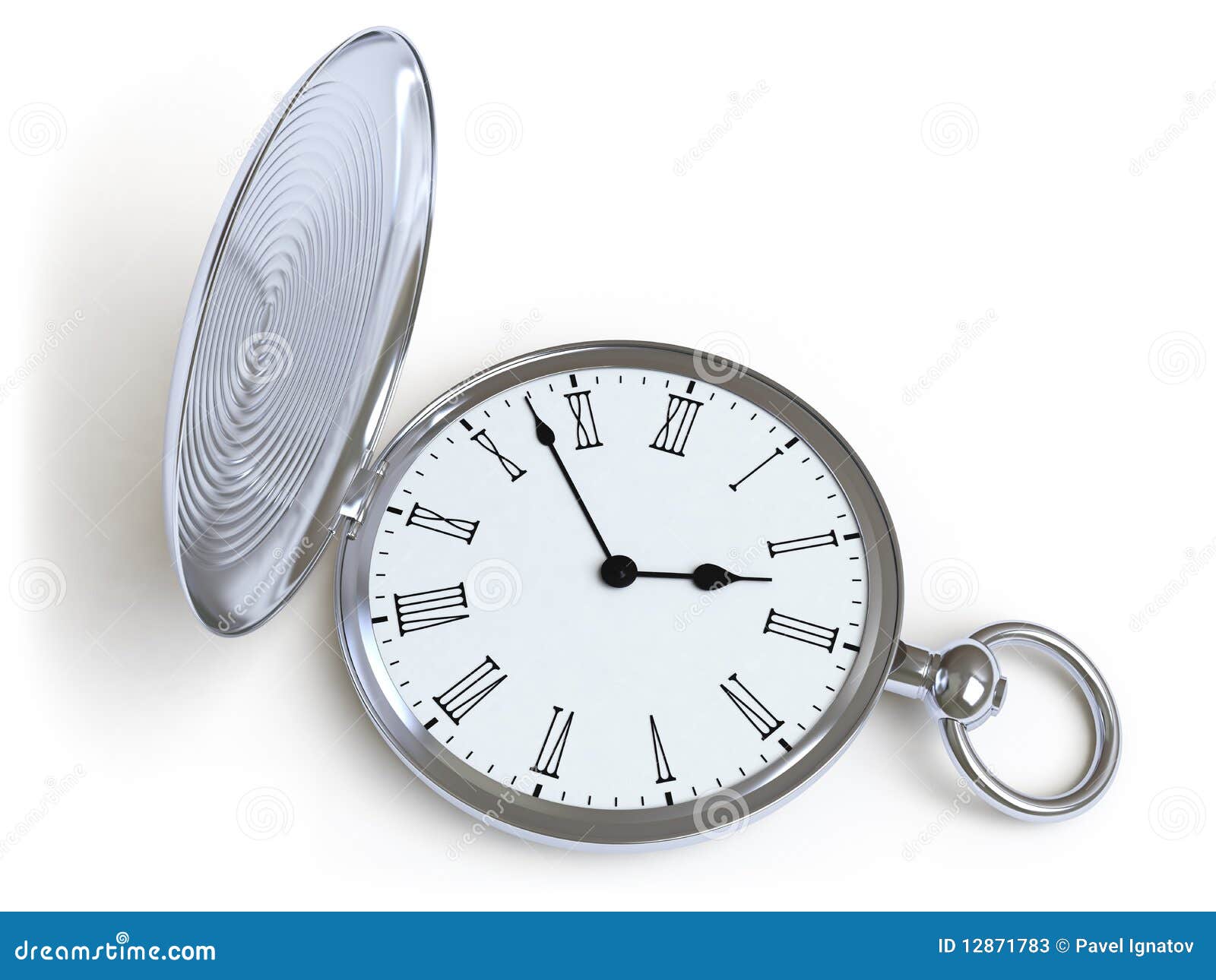 Pocket clock stock image. Image of clock, retirement 12871783