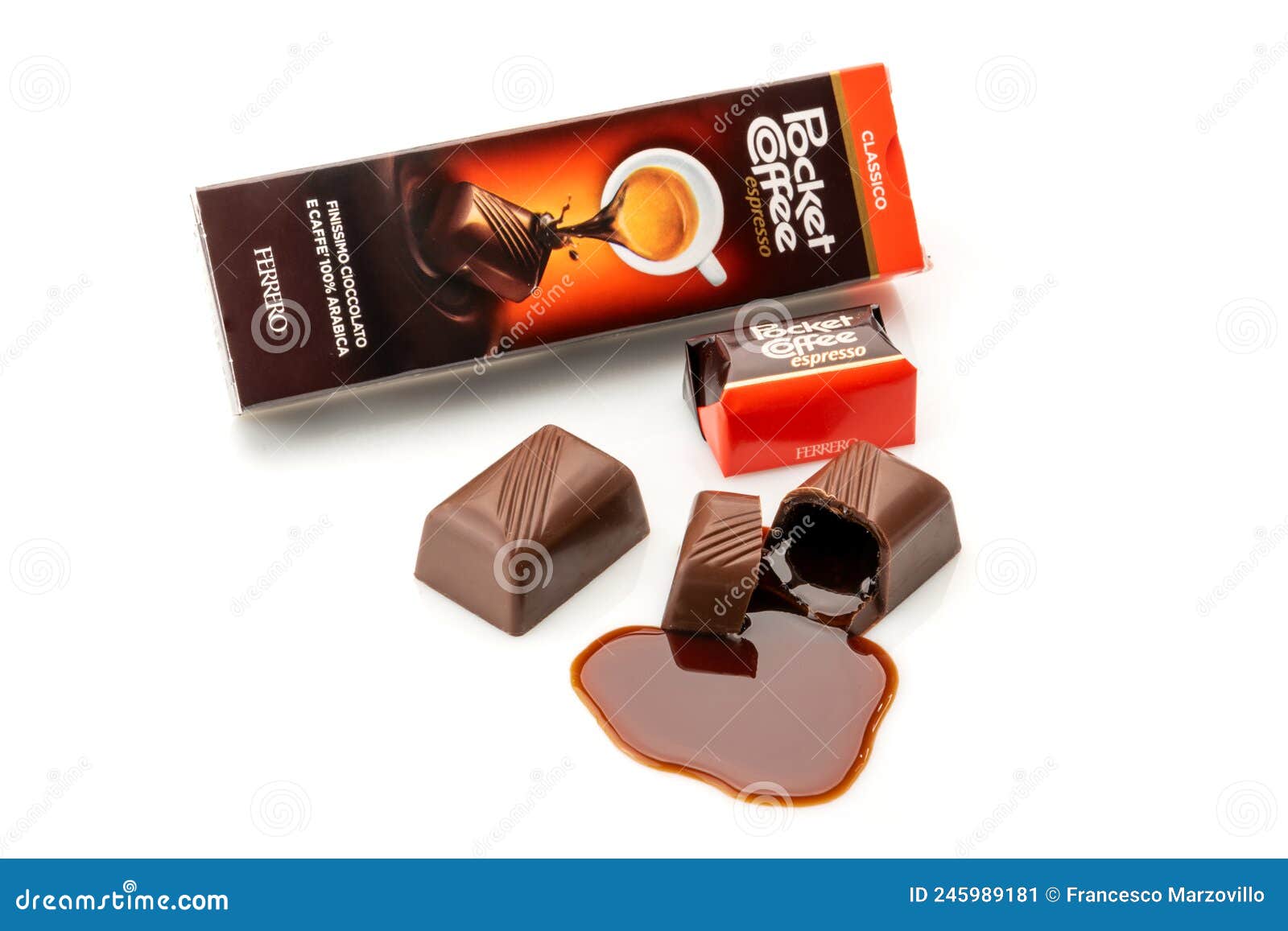 Pocket Coffee Ferrero Chocolates Editorial Photo - Image of