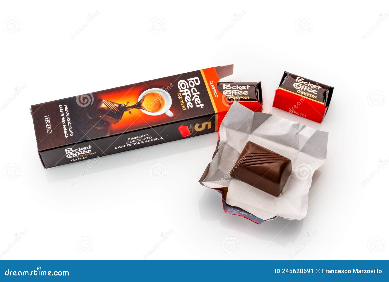 Pocket Coffee Ferrero Chocolates Editorial Photo - Image of