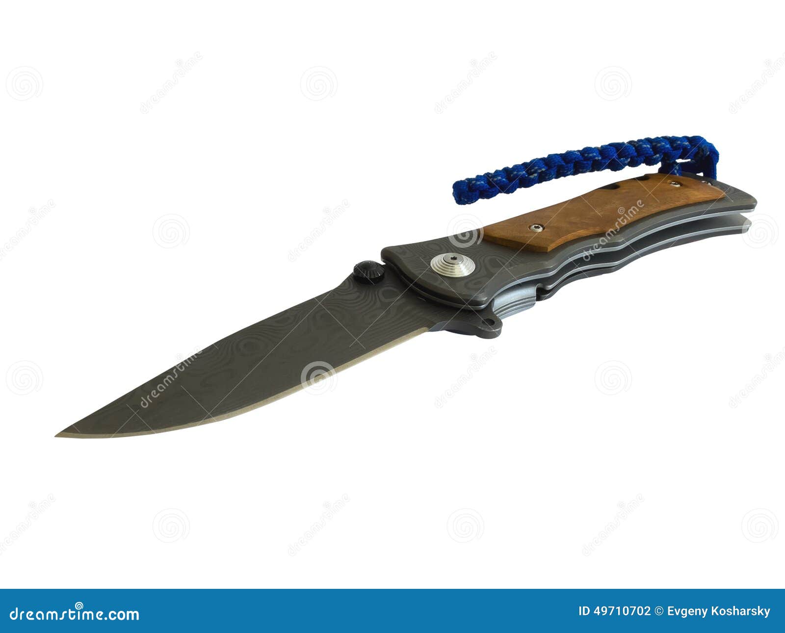 Pocket knife. stock photo. Image of steel, craft, rope 49710702