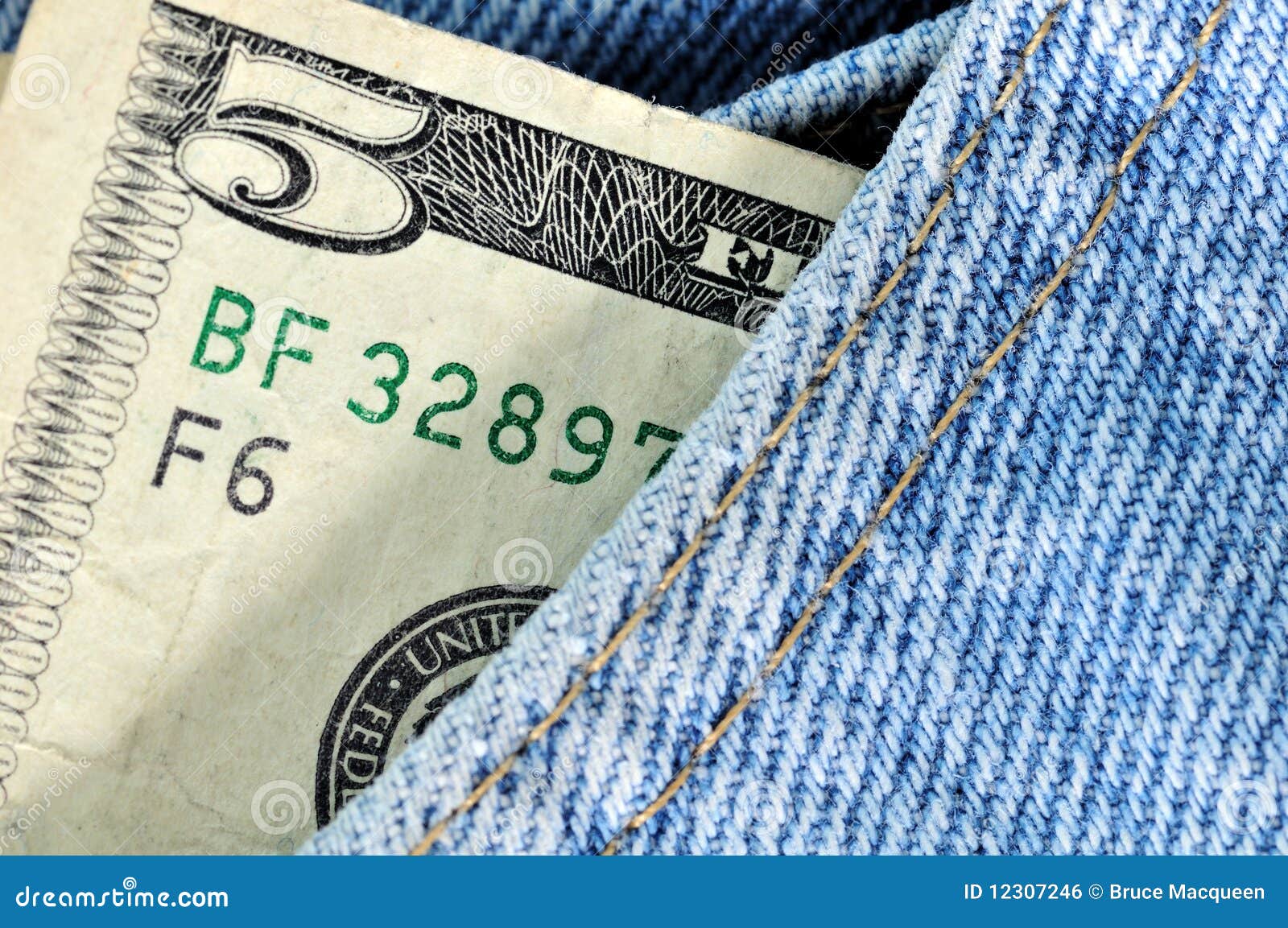 Pocket Money stock photo. Image of five, capital, currency 12307246