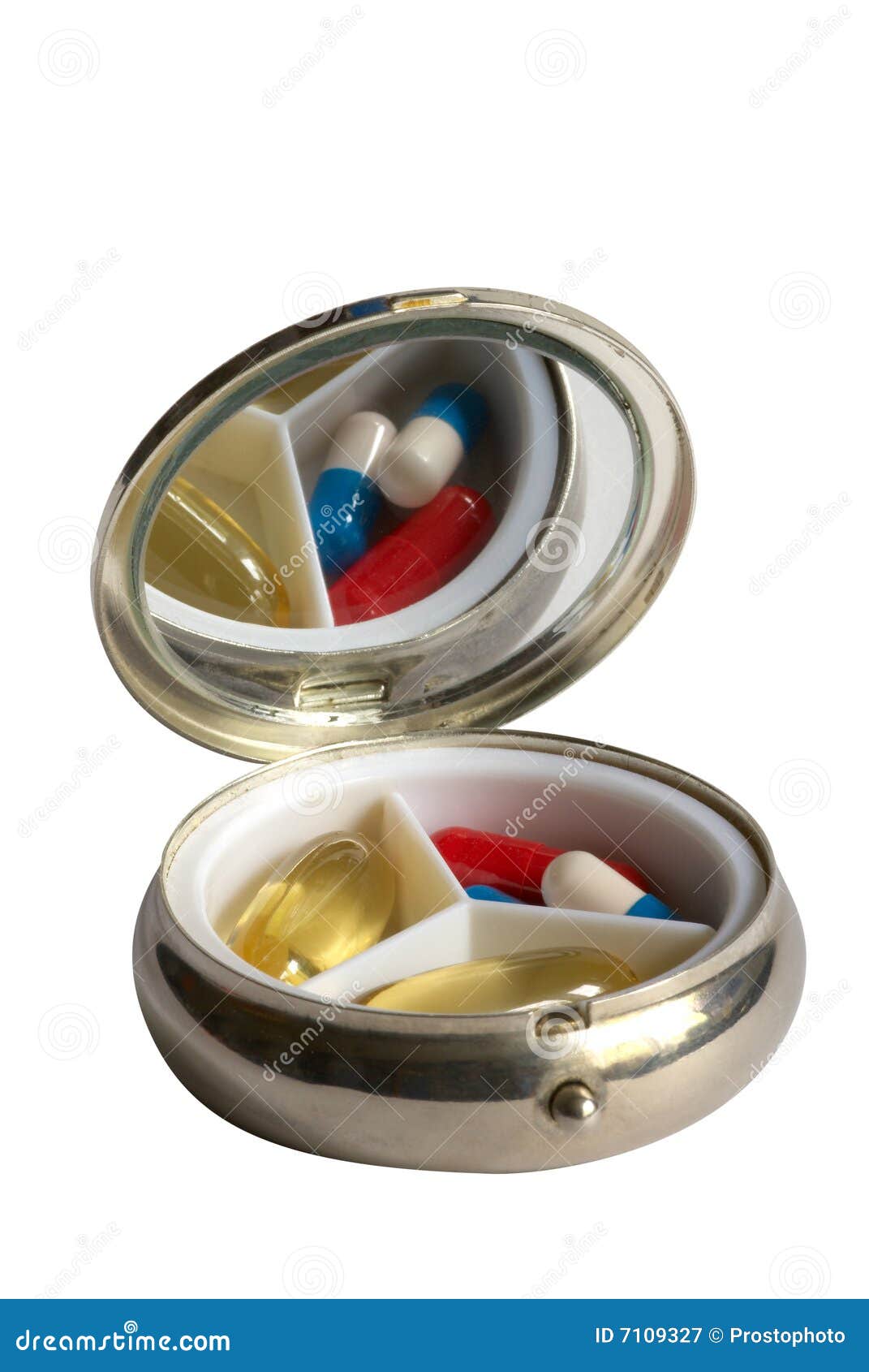 Pocket Tablet Box with Tablet and Capsules Stock Image Image of diet