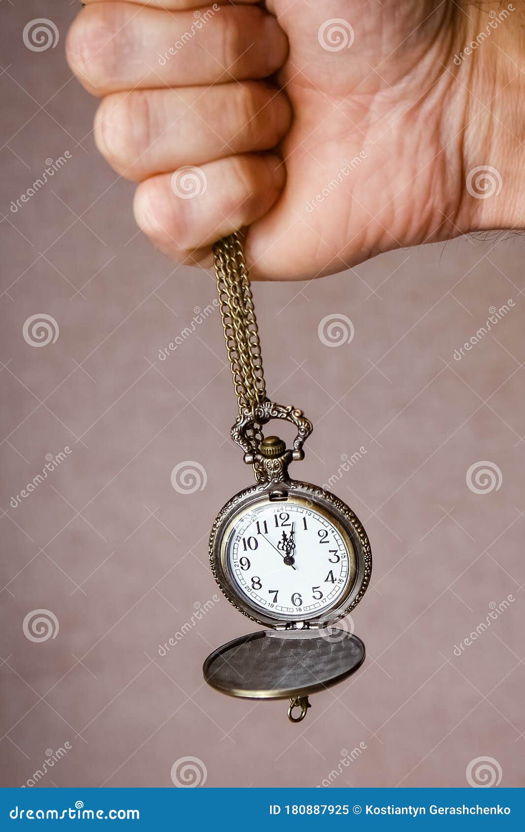 A Pocket Watch in the Hands of a Man Stock Image Image of hour