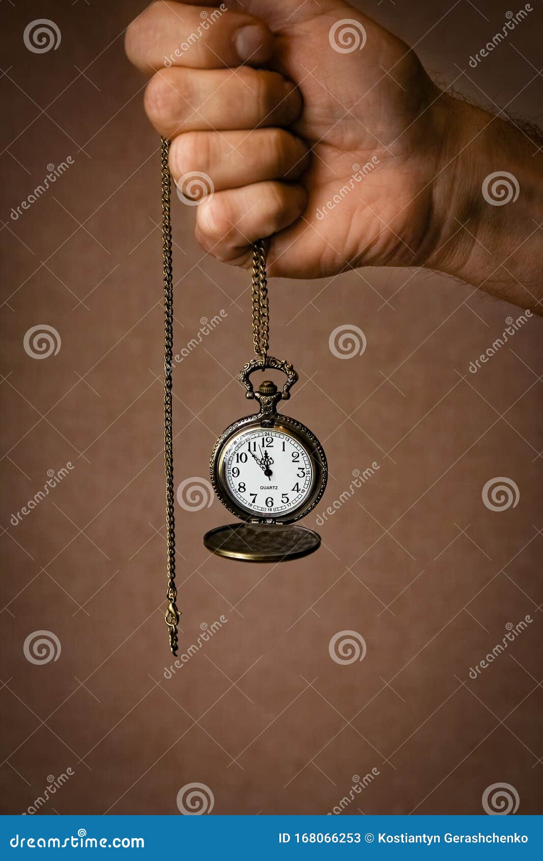 A Pocket Watch in the Hands of a Man Stock Image Image of handle