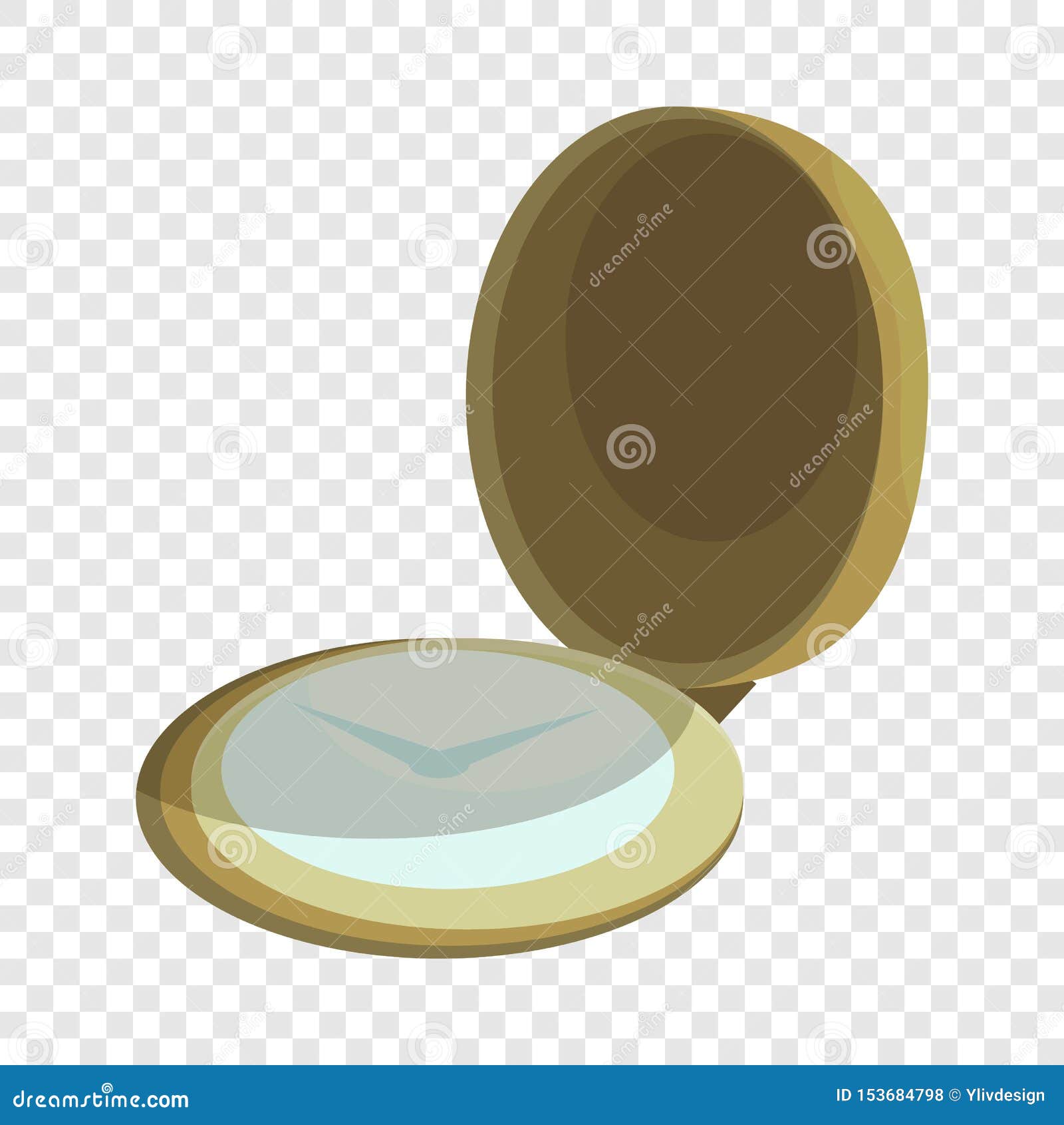 Pocket Watch Icon, Cartoon Style Stock Vector - Illustration of analog