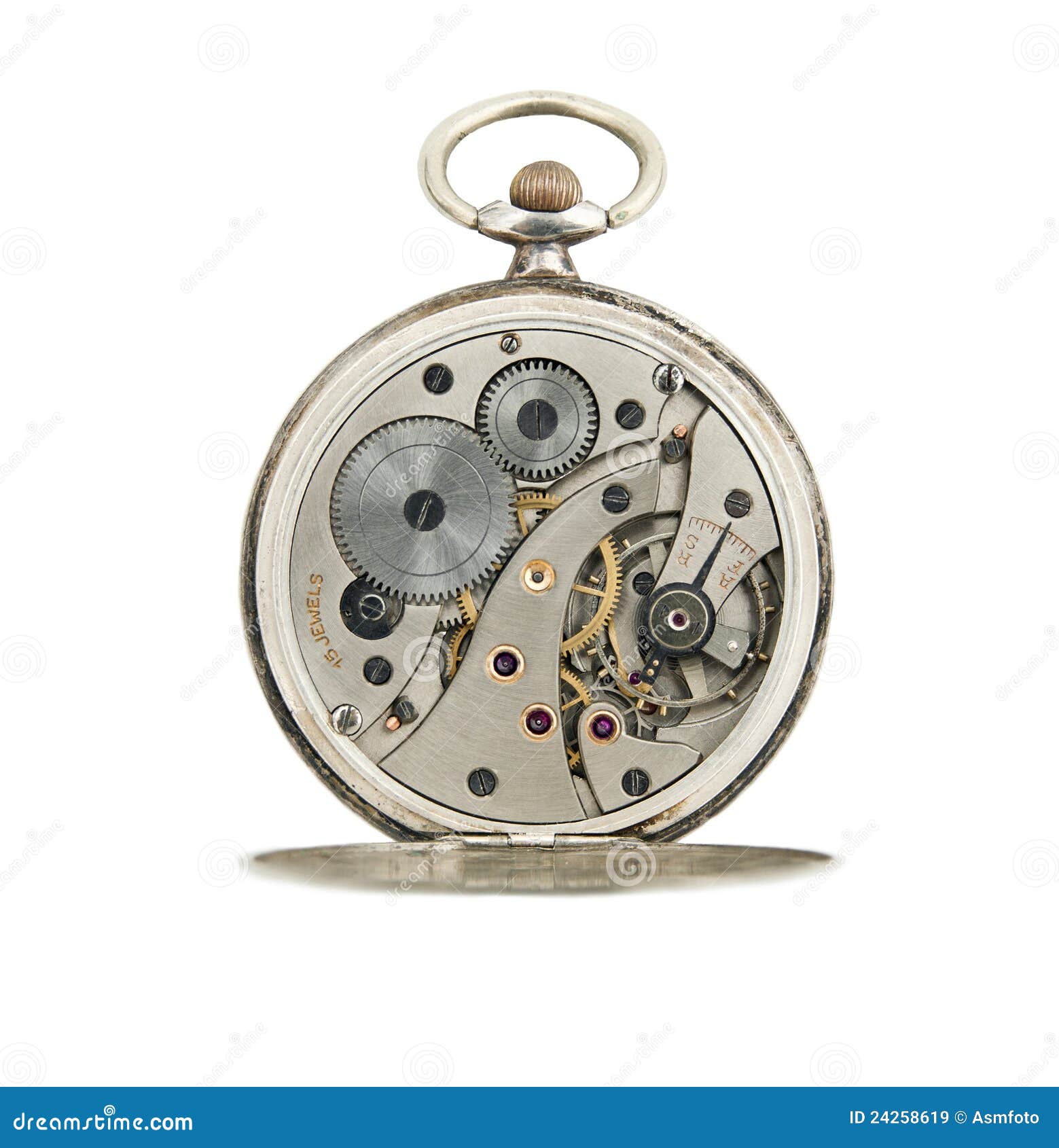 Pocket Watches Mechanic Isolated. Stock Image Image of antique