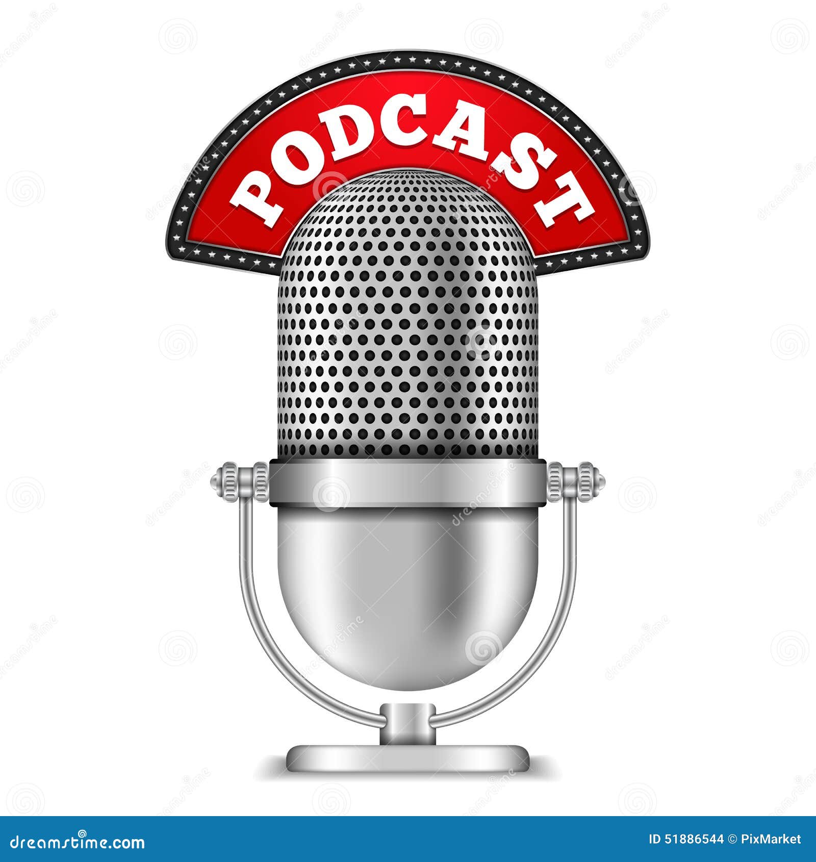 Podcast Stock Vector Image 51886544