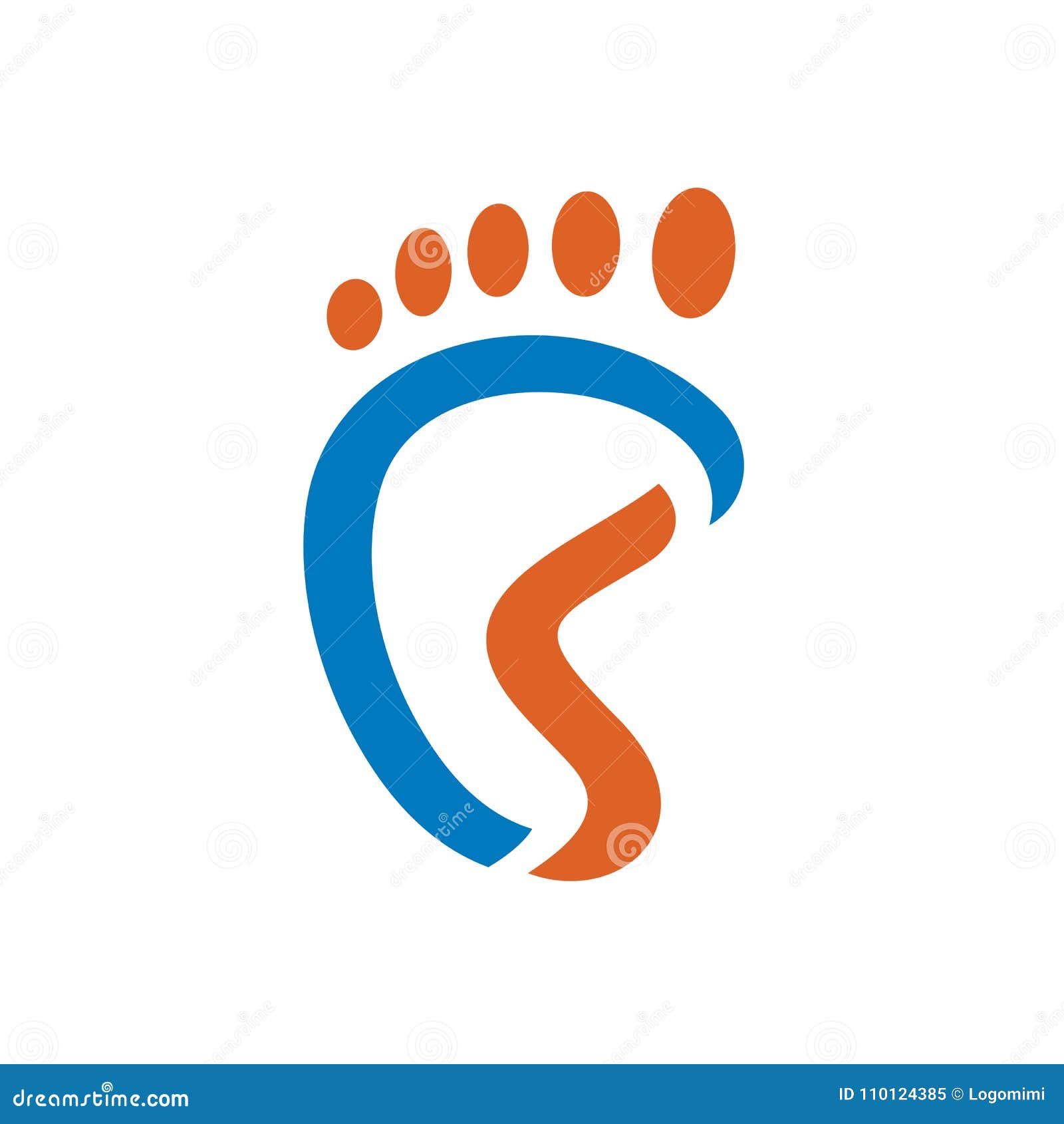 podiatry,  foot logo template.