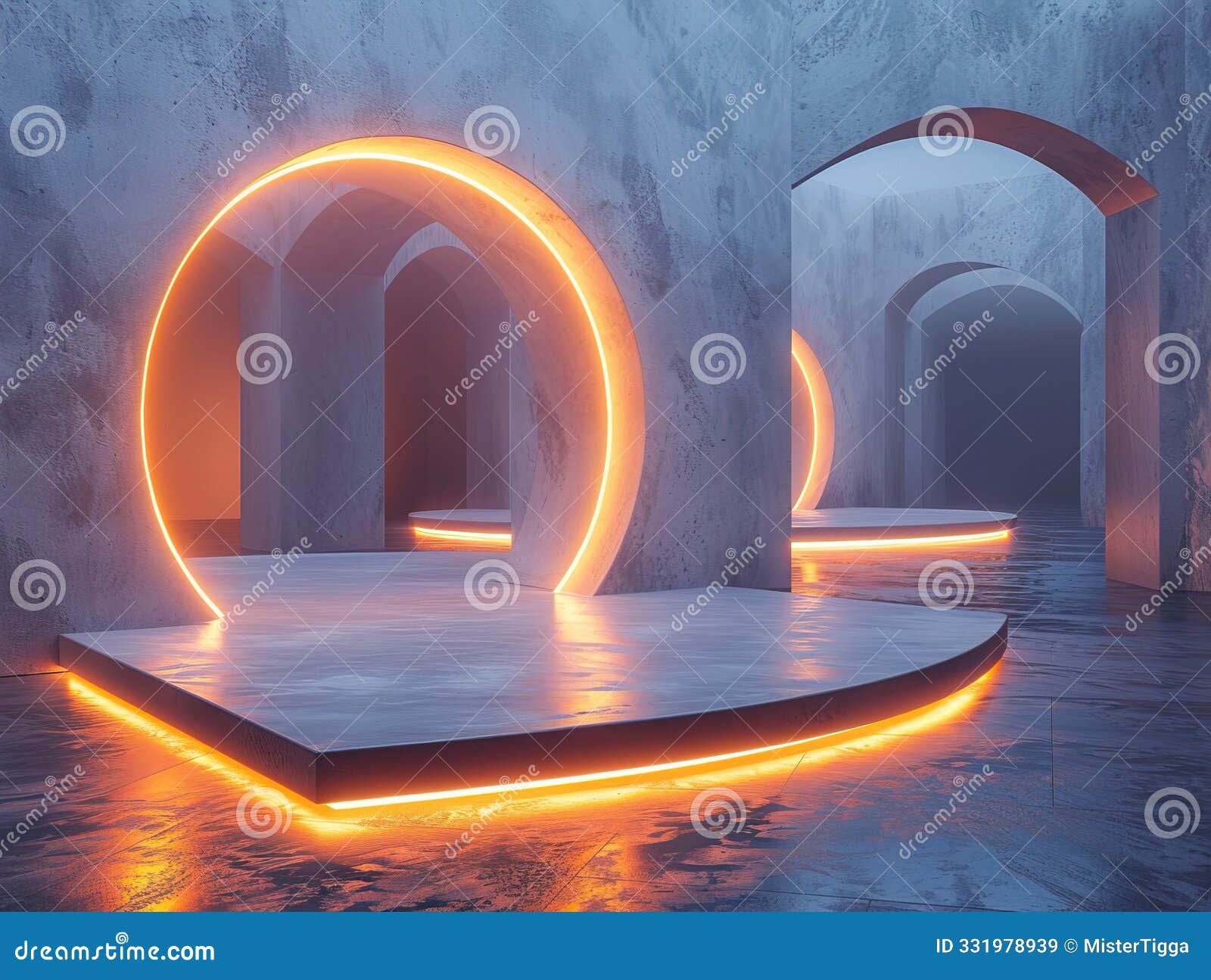 podium background 3d light tech stage future platform game abstract. podium 3d background technology room product circle