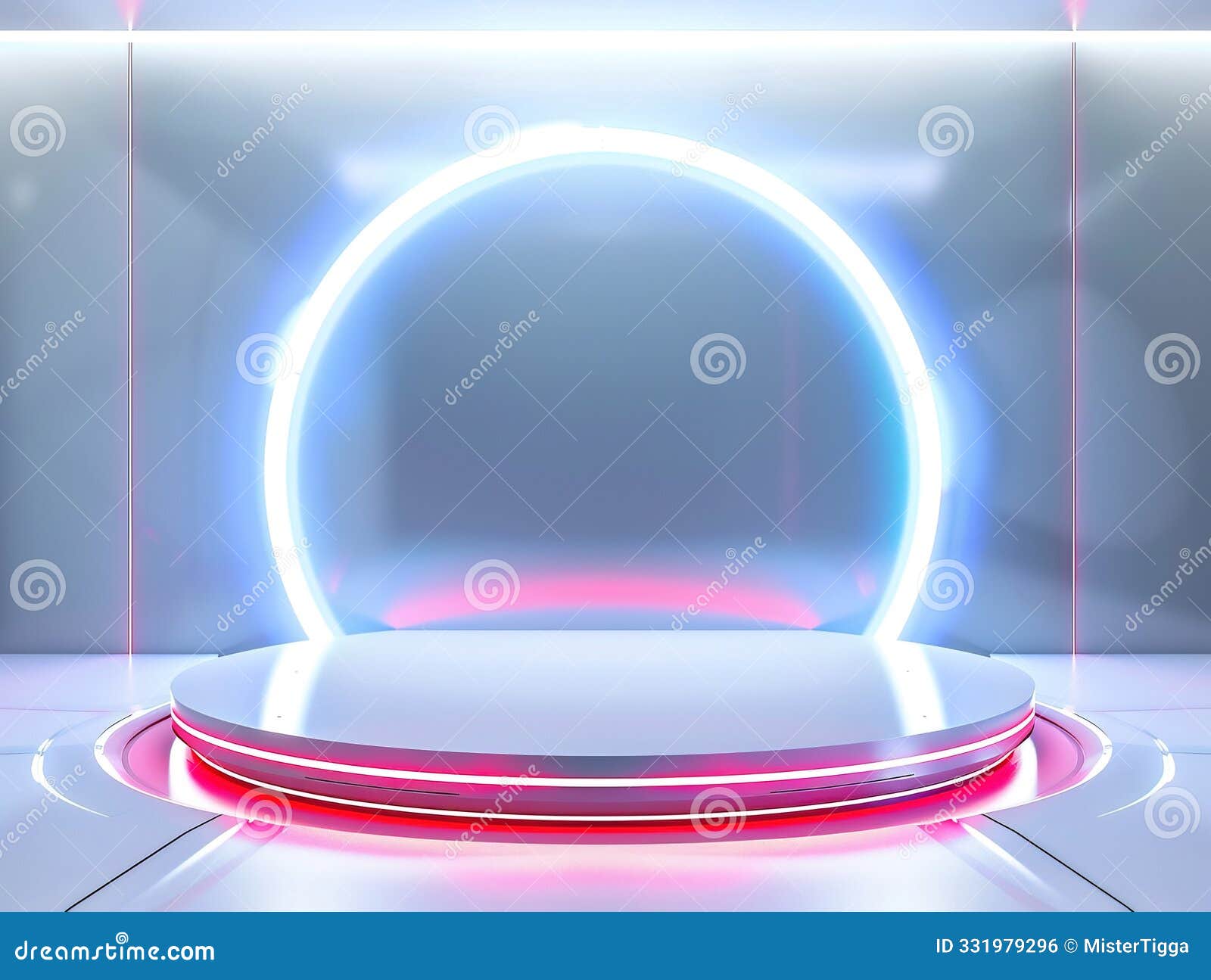 podium background 3d light tech stage future platform game abstract. podium 3d background technology room product circle