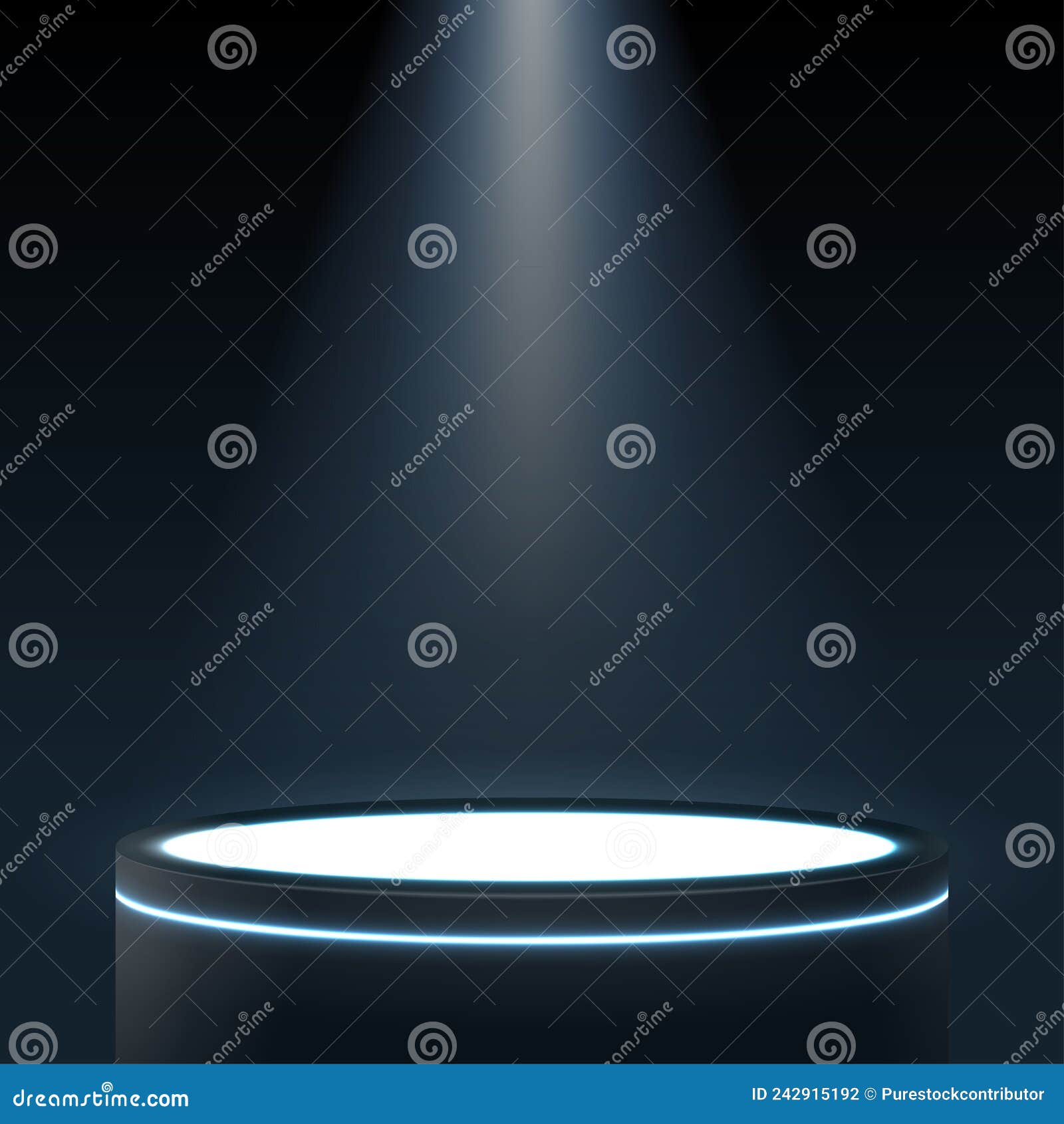 podium background for product with neon lights.  