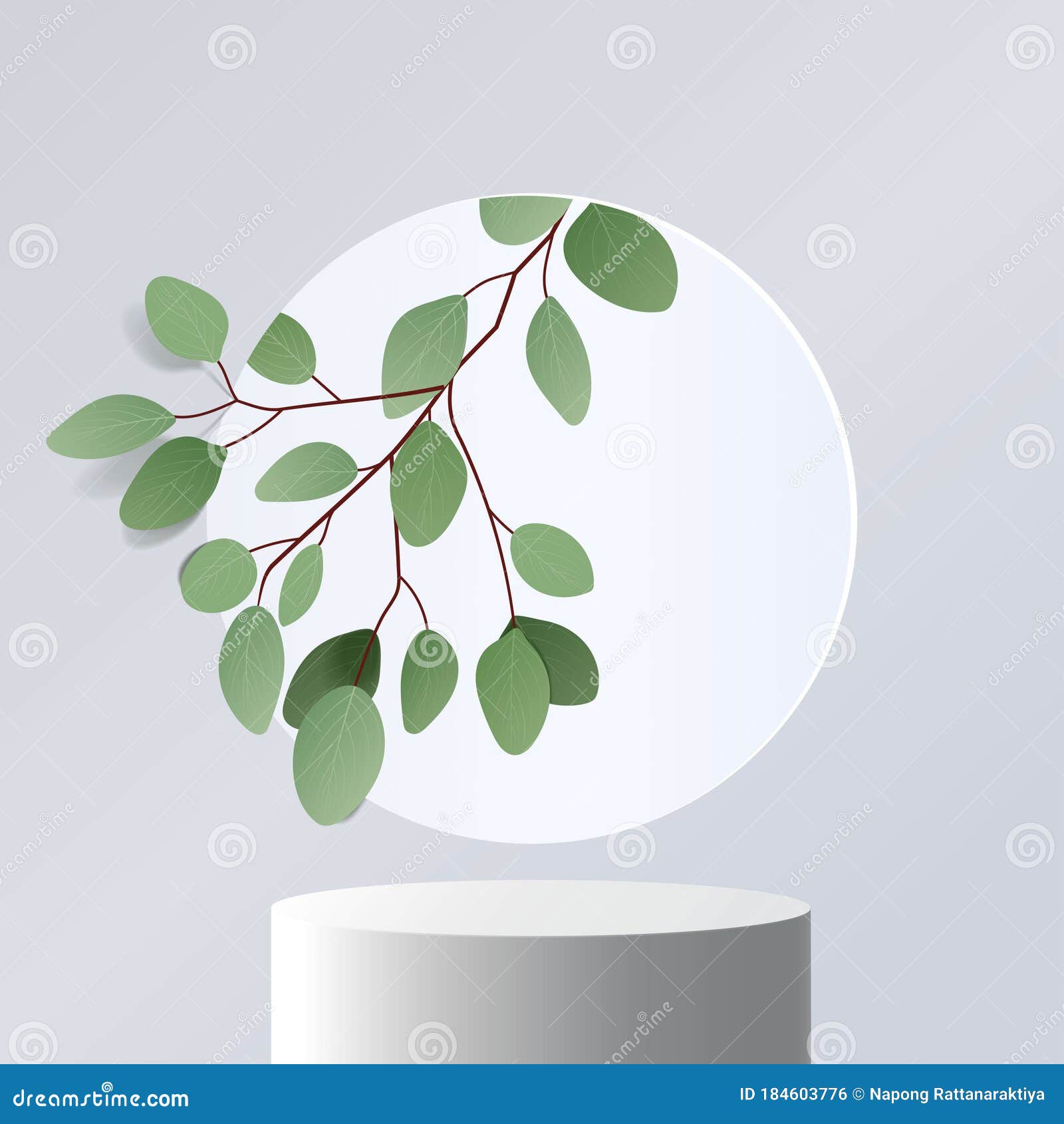 Abstract Geometric Nature 3D Mock Up Podium Stock Vector - Illustration of  leaves, luxury: 184603776