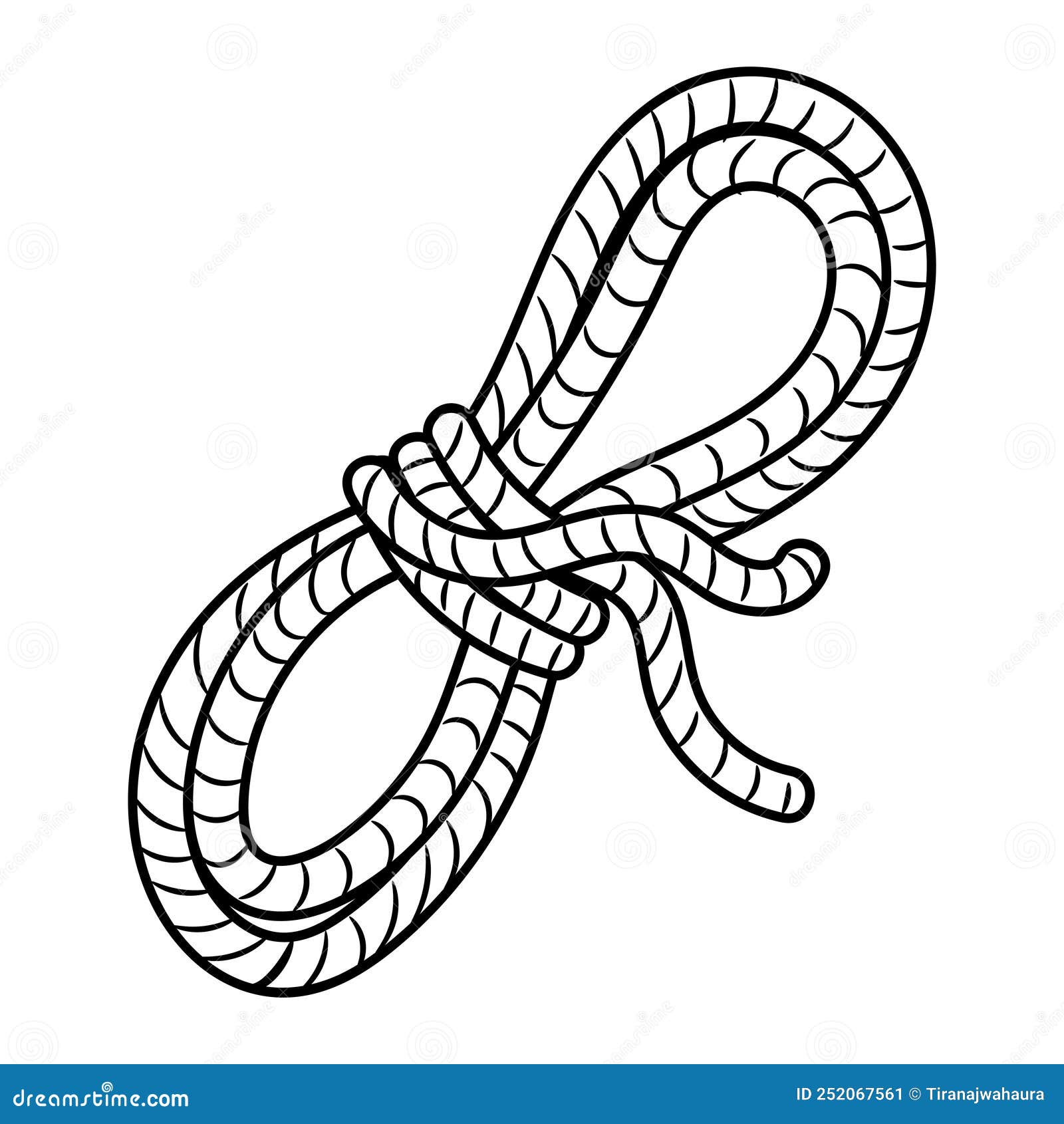 Hand Drawn Camping Climbing Rope Vector Illustration Stock Vector -  Illustration of rope, doodle: 252067561